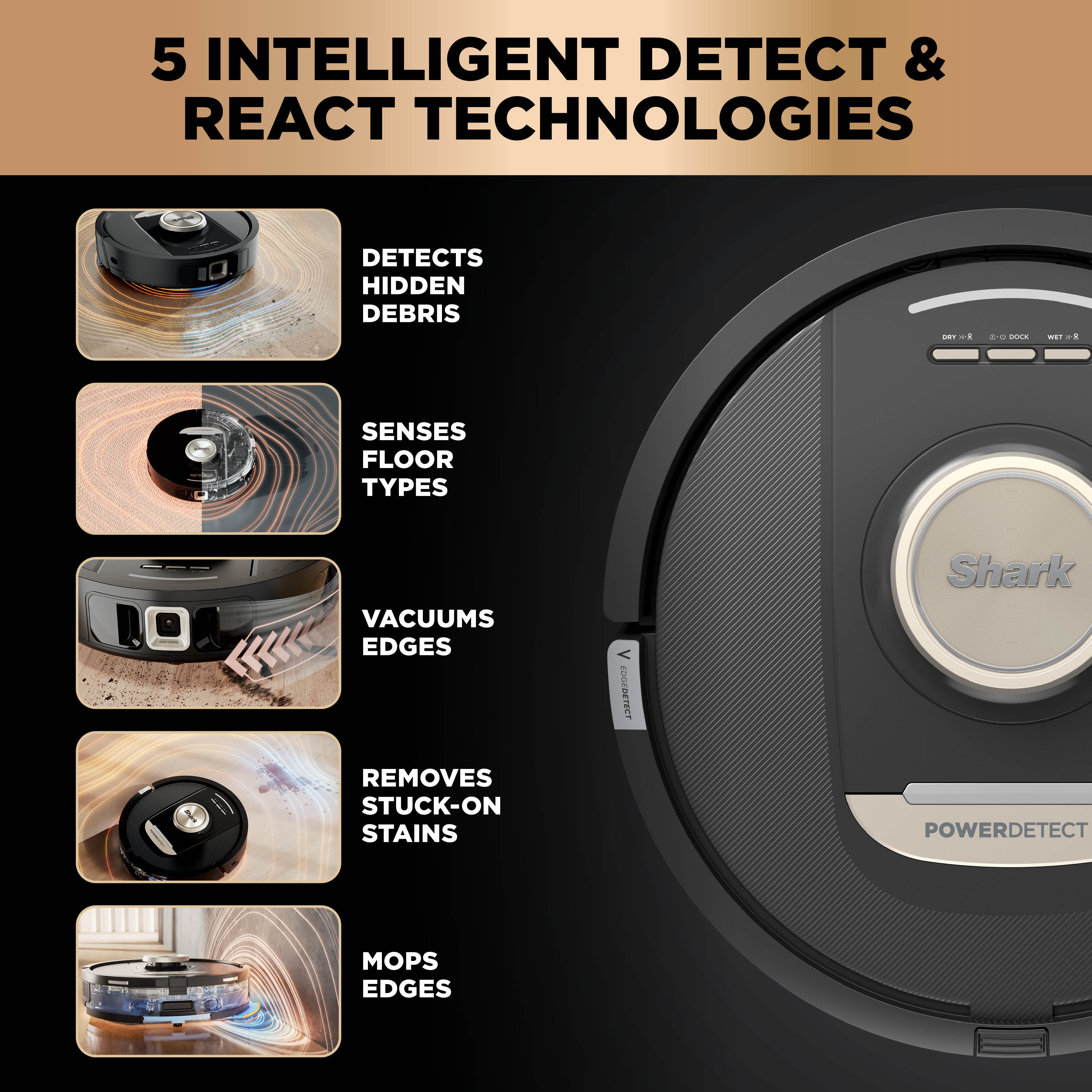 Shark RV2800ZEUK Shark PowerDetect NeverTouch Pro 2-in-1 Self-Empty- Self-Refill & Self-Clean Robot Vacuum & Mop - Black thumbnail image