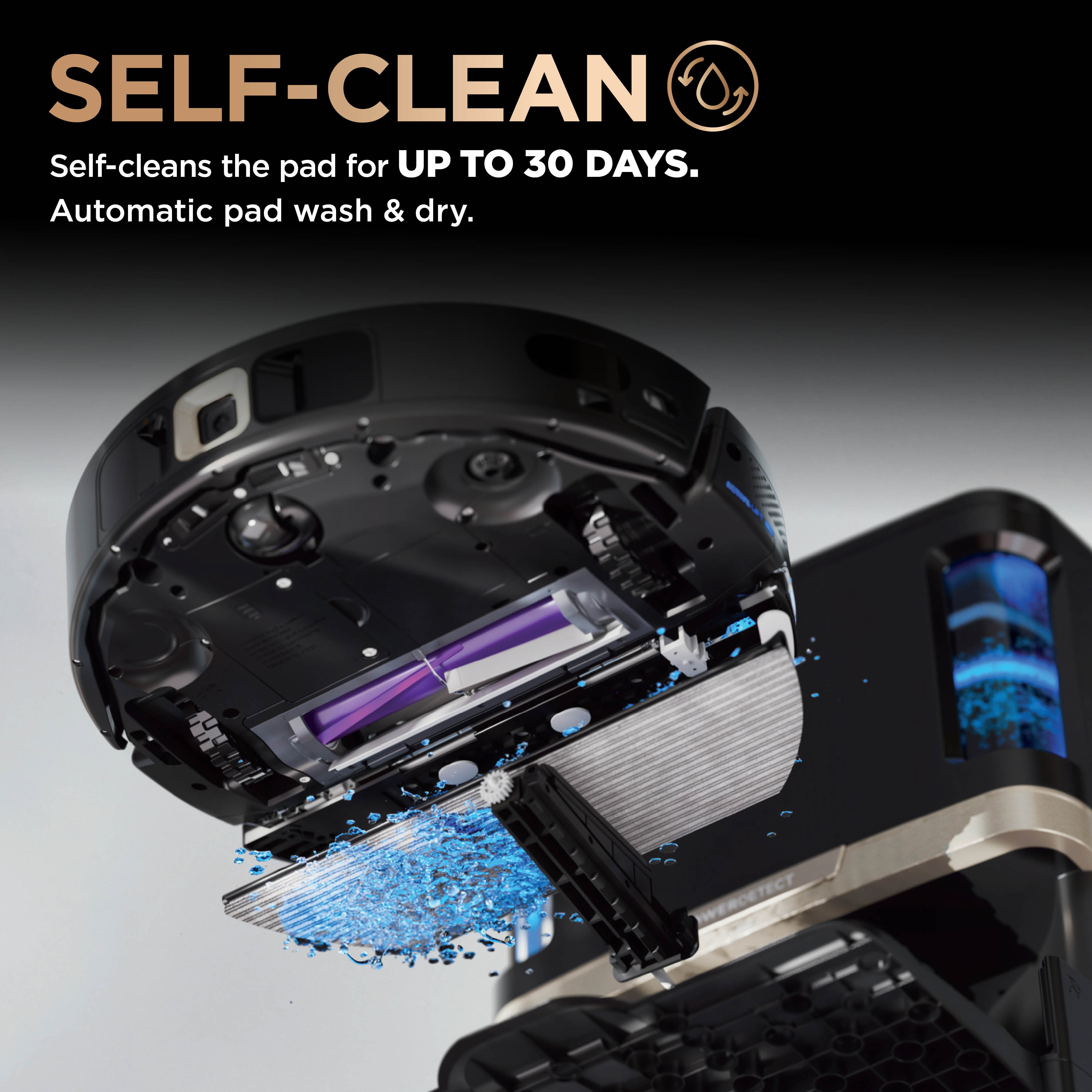Shark RV2800ZEUK Shark PowerDetect NeverTouch Pro 2-in-1 Self-Empty- Self-Refill & Self-Clean Robot Vacuum & Mop - Black thumbnail image