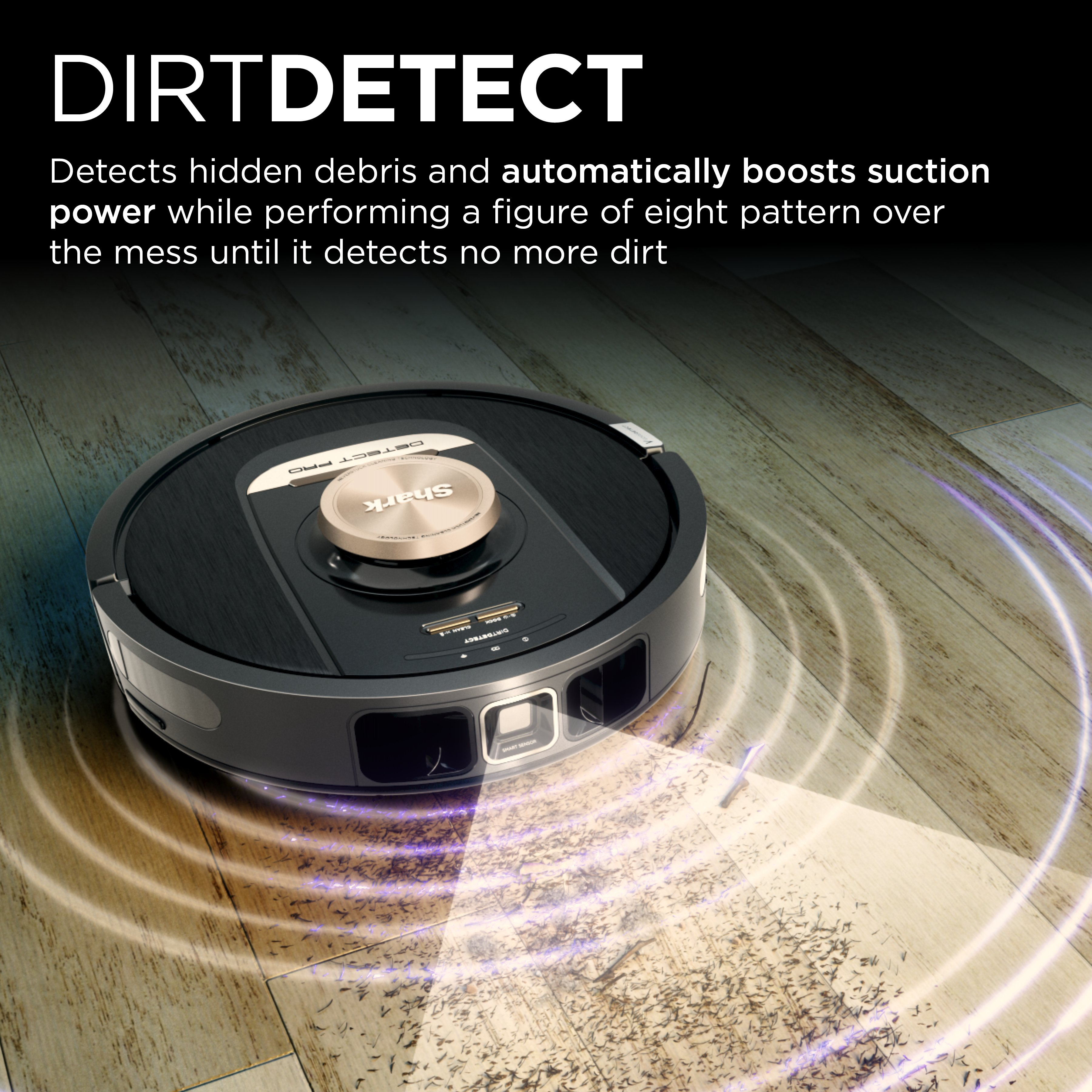Shark RV2820VEUK PowerDetect Self-Empty Robot Vacuum  - 100 Min Minutes Run Time - Black thumbnail image