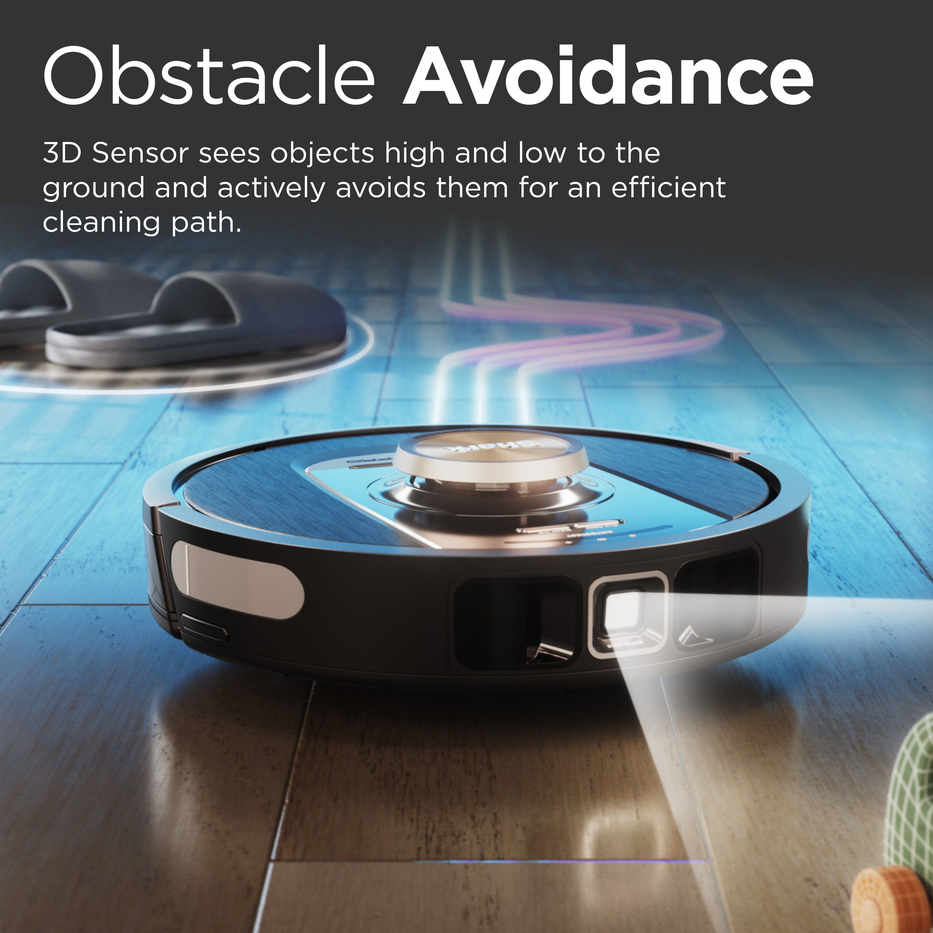 Shark RV2820VEUK PowerDetect Self-Empty Robot Vacuum  - 100 Min Minutes Run Time - Black thumbnail image
