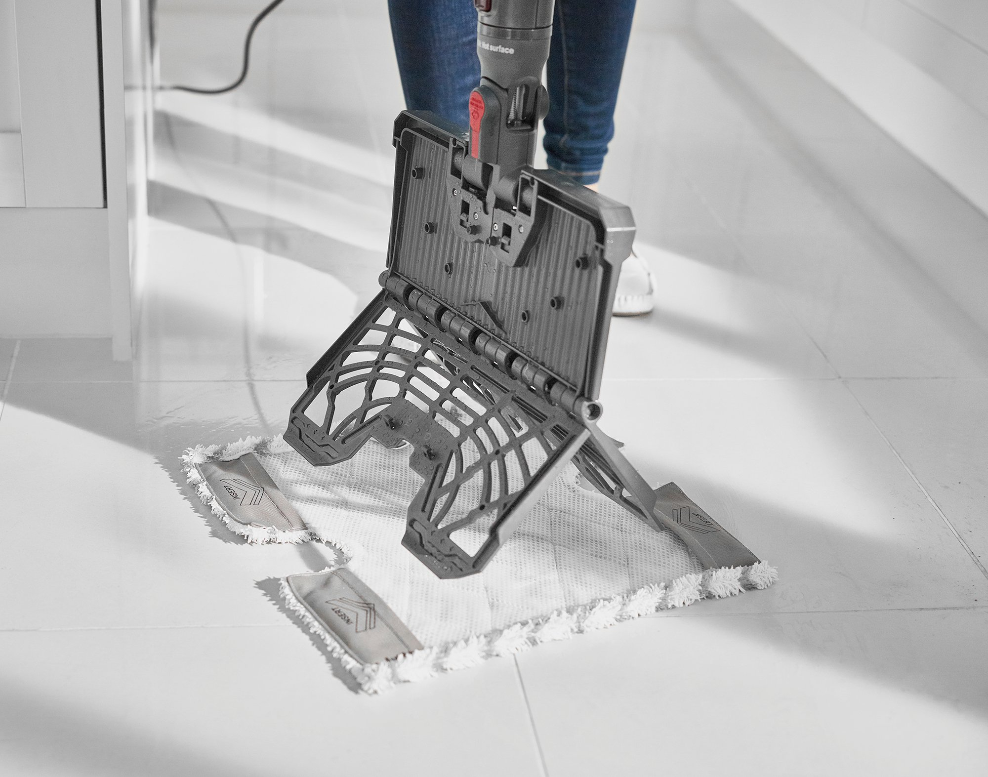Shark S6003UK Klik n'Flip Automatic Steam Pocket Mop - Shark Steel Grey/Bordeaux thumbnail image