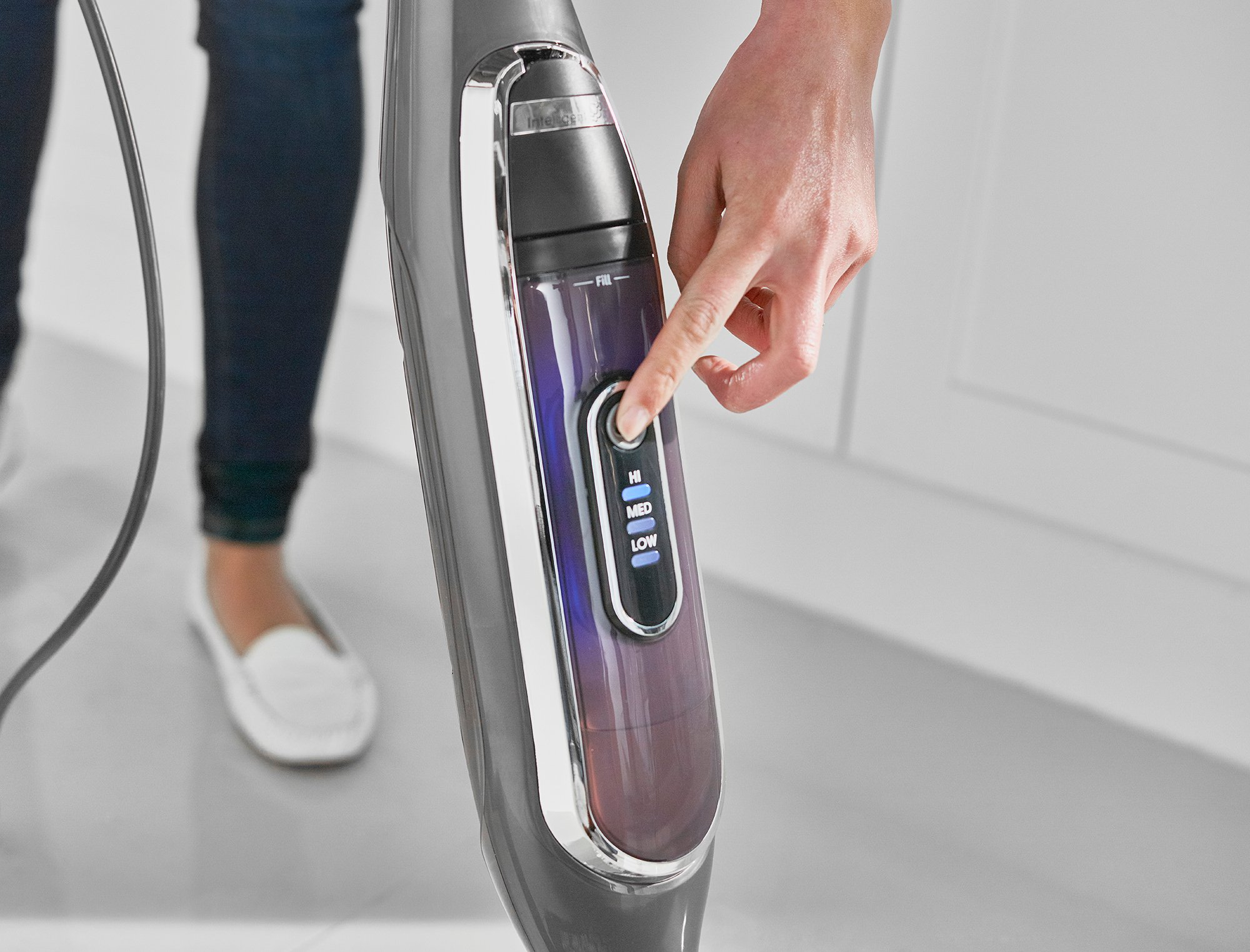 Shark S6003UK Klik n'Flip Automatic Steam Pocket Mop - Shark Steel Grey/Bordeaux thumbnail image