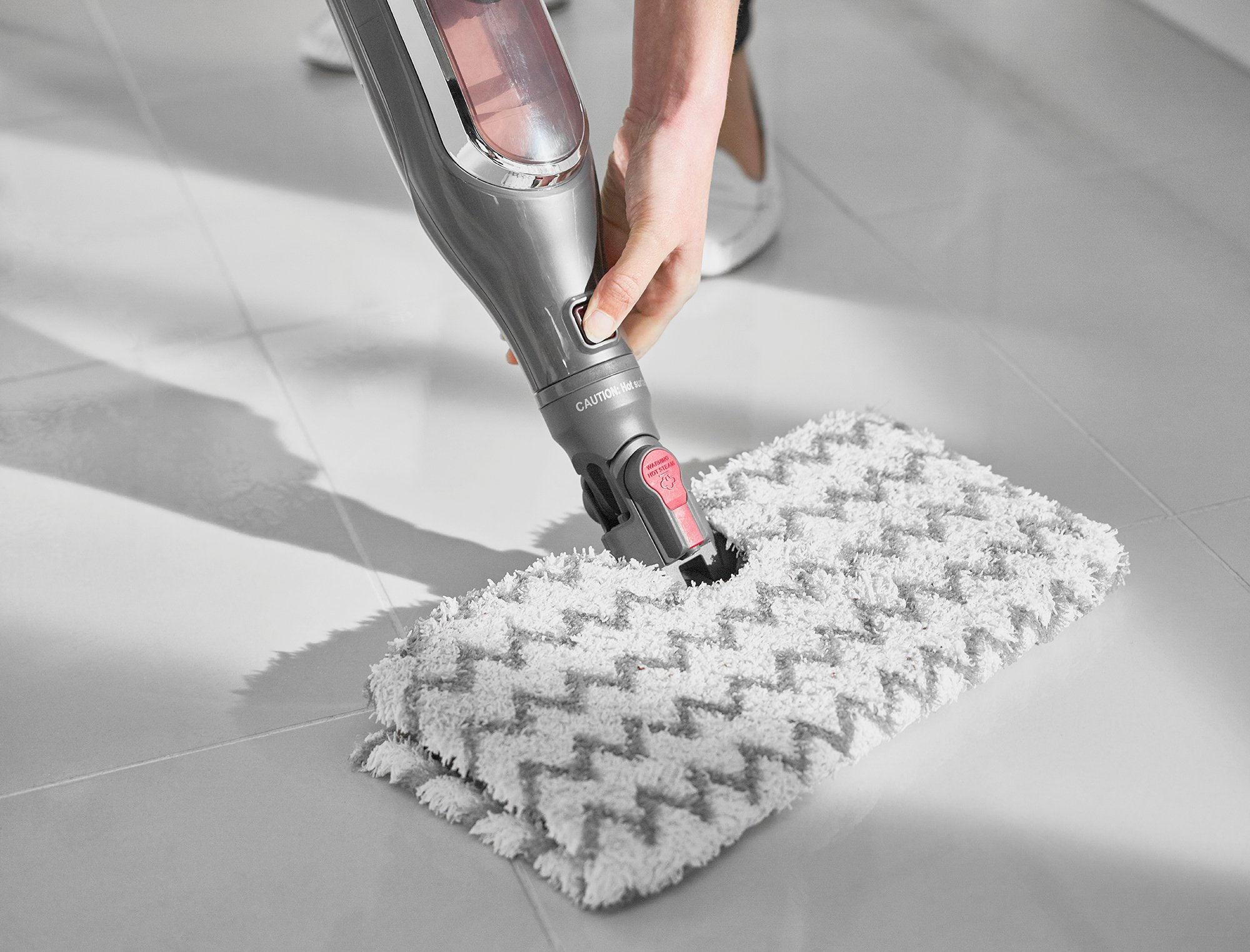 Shark S6003UK Klik n'Flip Automatic Steam Pocket Mop - Shark Steel Grey/Bordeaux thumbnail image