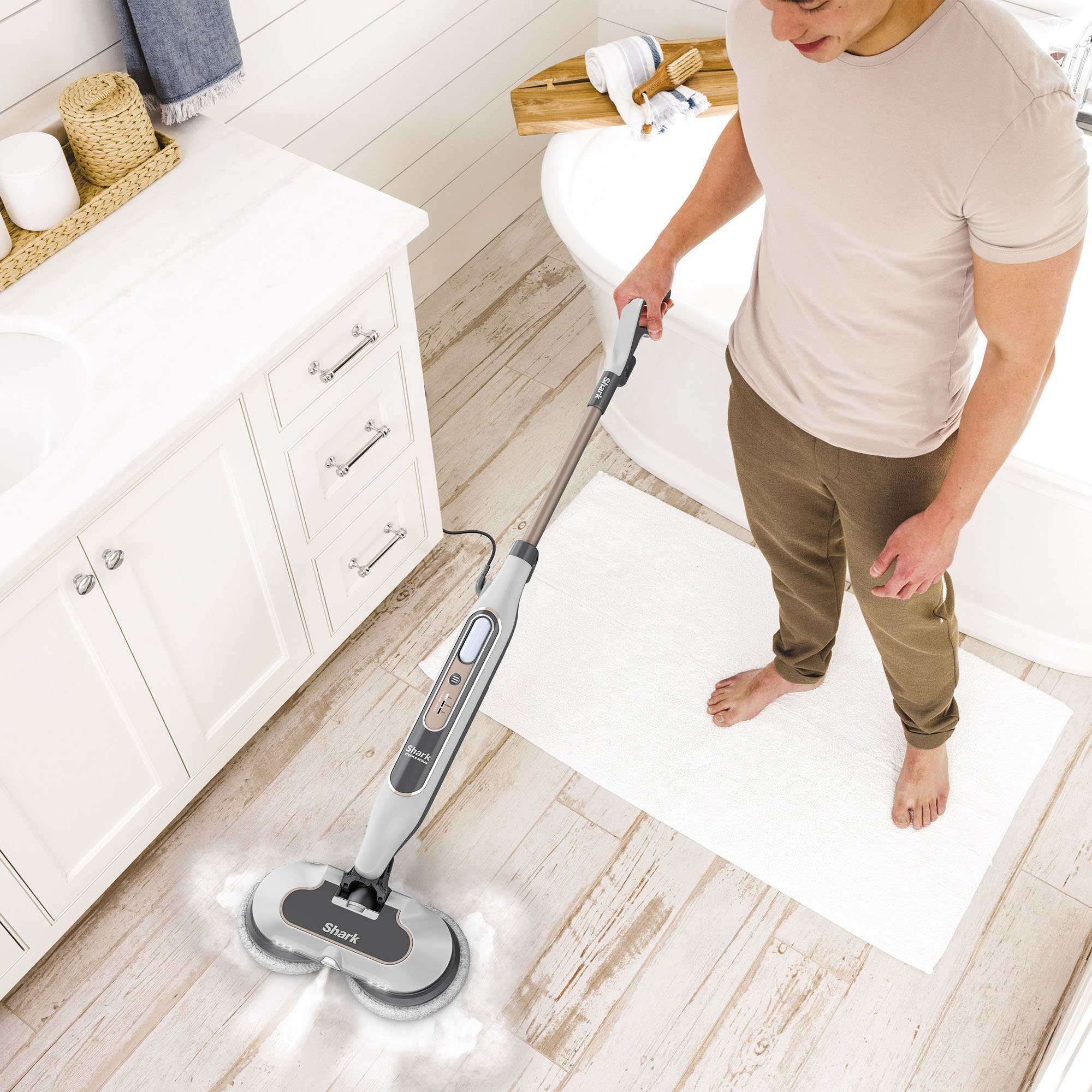 Shark S8201UK Steam & Scrub Automatic Steam Mop with Steam Blaster thumbnail image