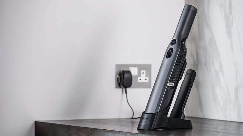 Shark WV200UK Cordless HandHeld Vacuum Cleaner (Single Battery) - Shark Steel Grey thumbnail image