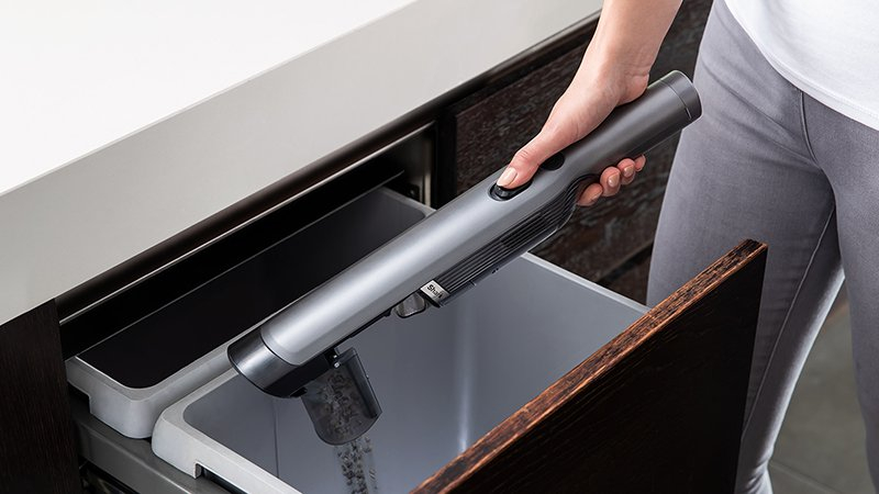 Shark WV200UK Cordless HandHeld Vacuum Cleaner (Single Battery) - Shark Steel Grey thumbnail image