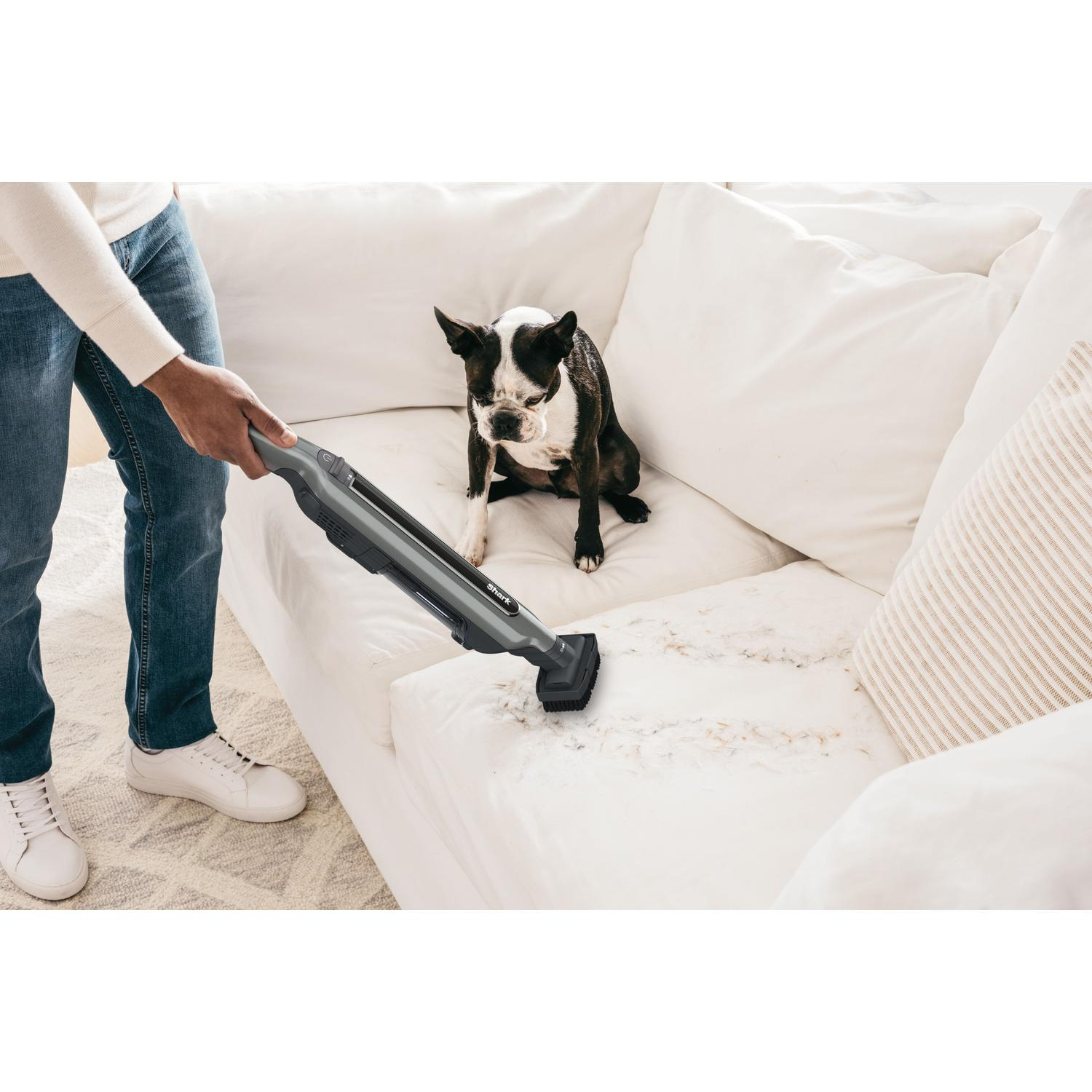 Shark WV361UK Cordless Vacuum Cleaner with Anti Hair Wrap Technology - Run Time 16 Minutes - Steel Grey thumbnail image