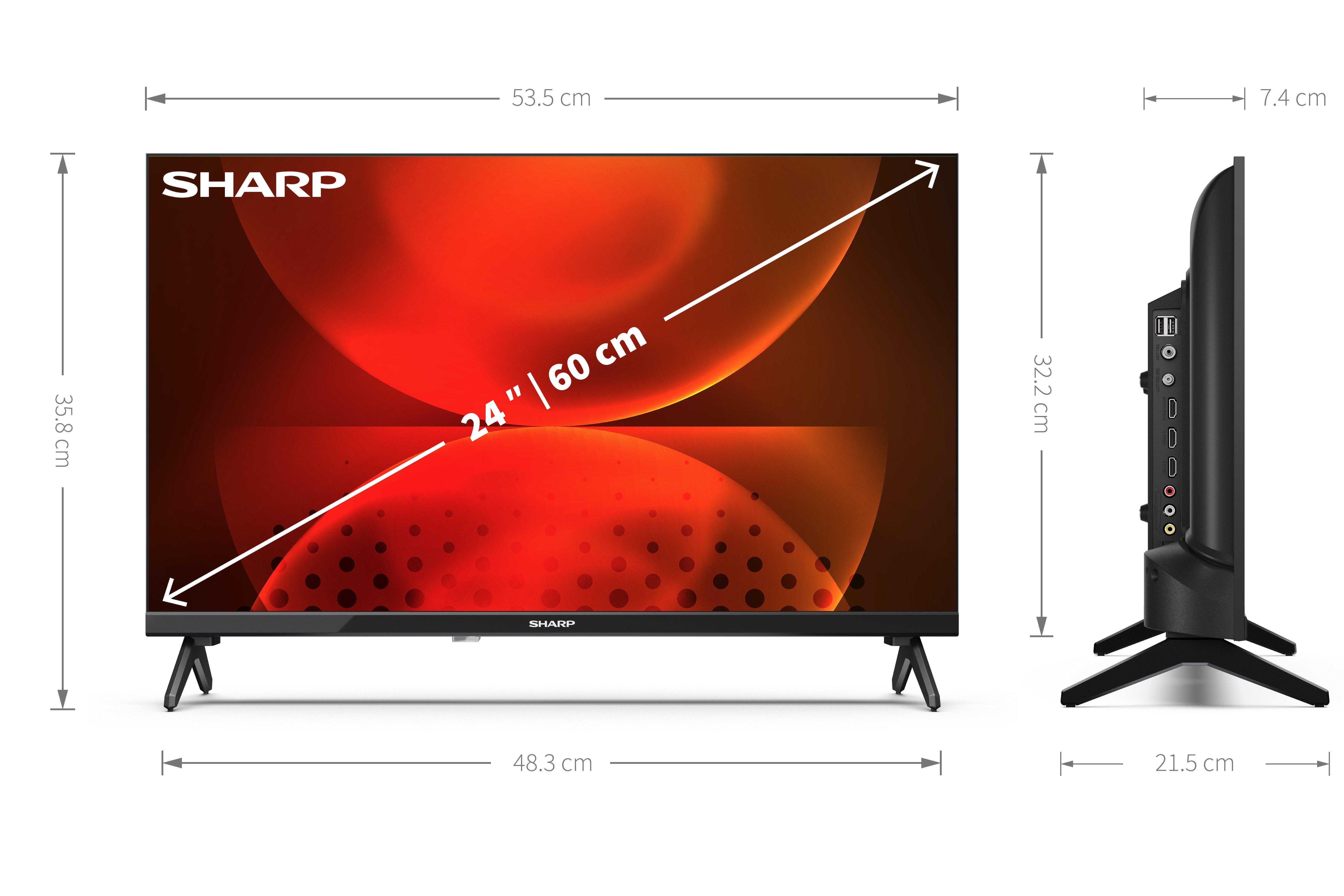 Sharp 1T-C24FH2KL2AB 24" HD Ready LED Android Smart TV Chromecast thumbnail image