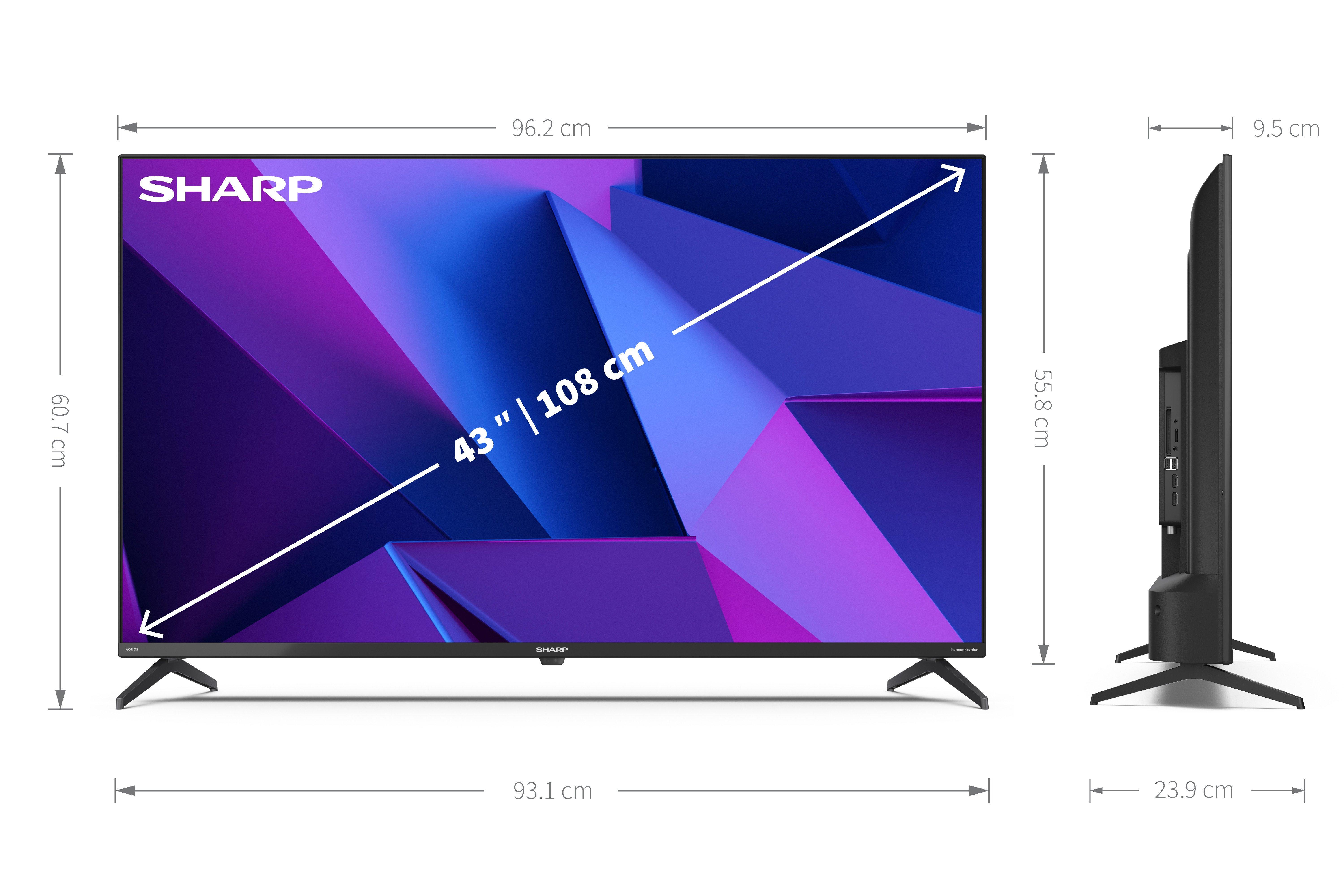 Sharp 4T-C43FN2KL2AB 43"4K Ultra HD Smart TV thumbnail image