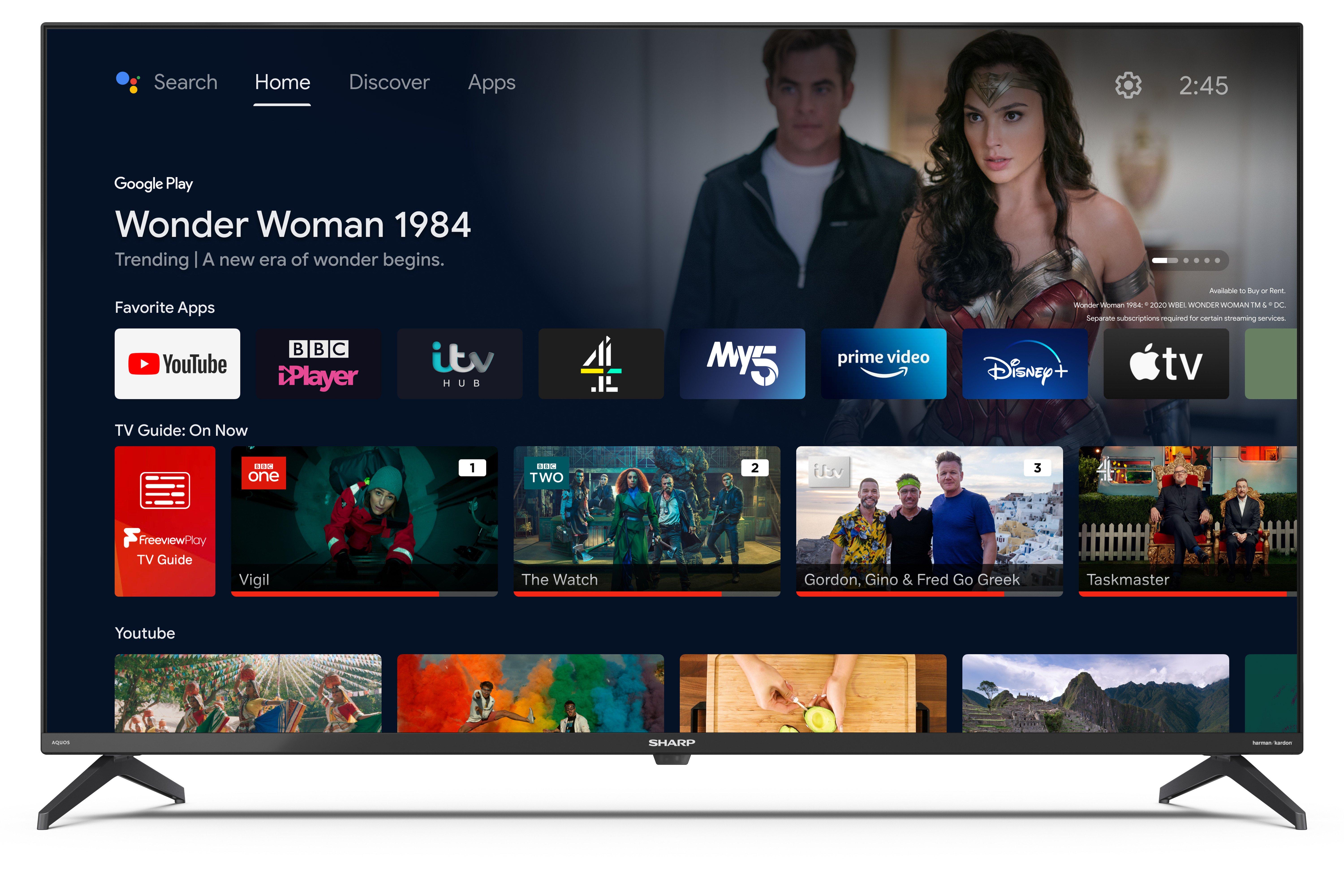 Sharp 4T-C43FN2KL2AB 43"4K Ultra HD Smart TV thumbnail image