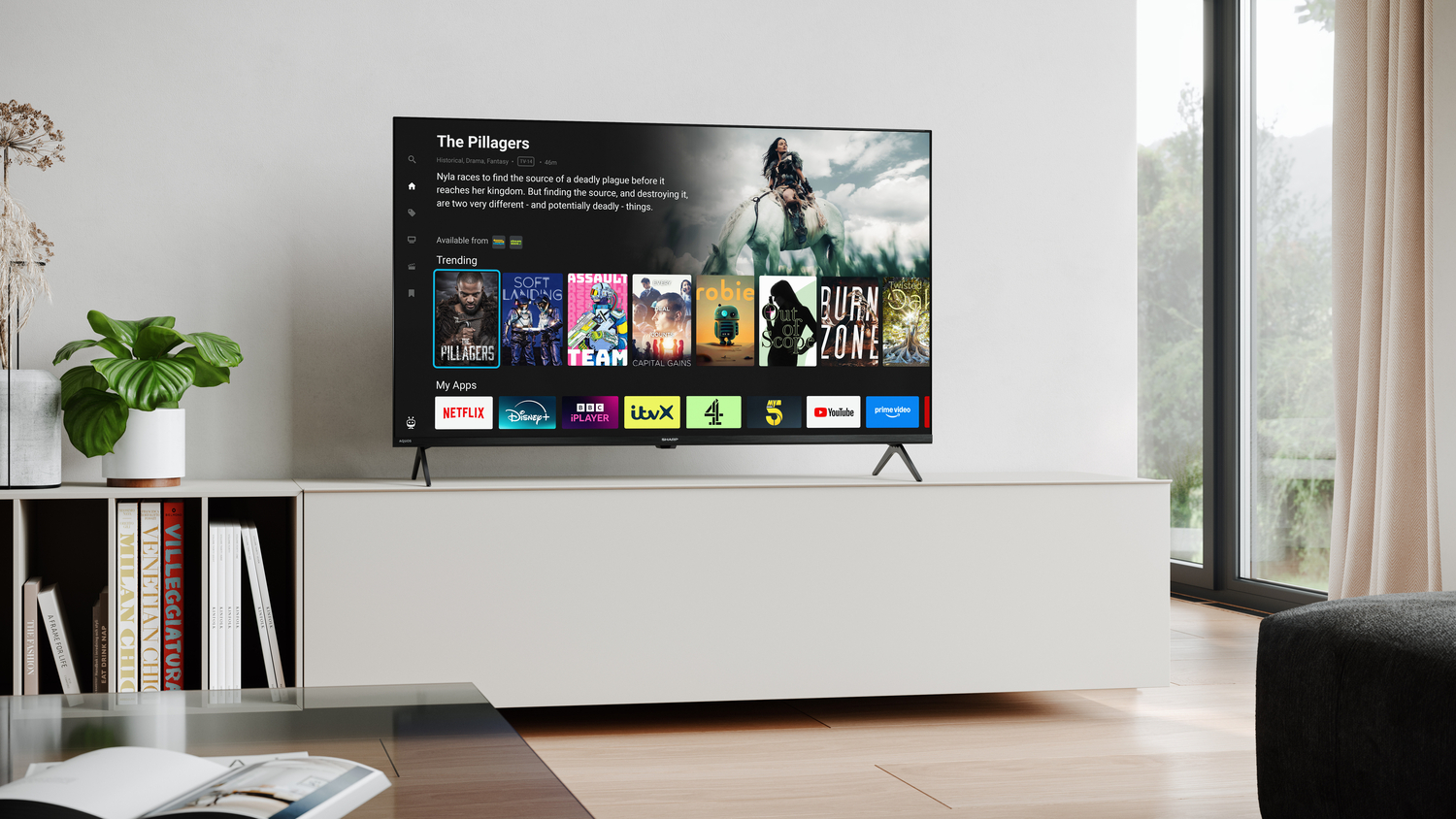 Sharp 4T-C43HM5245KB 4K UHD TV - Black thumbnail image