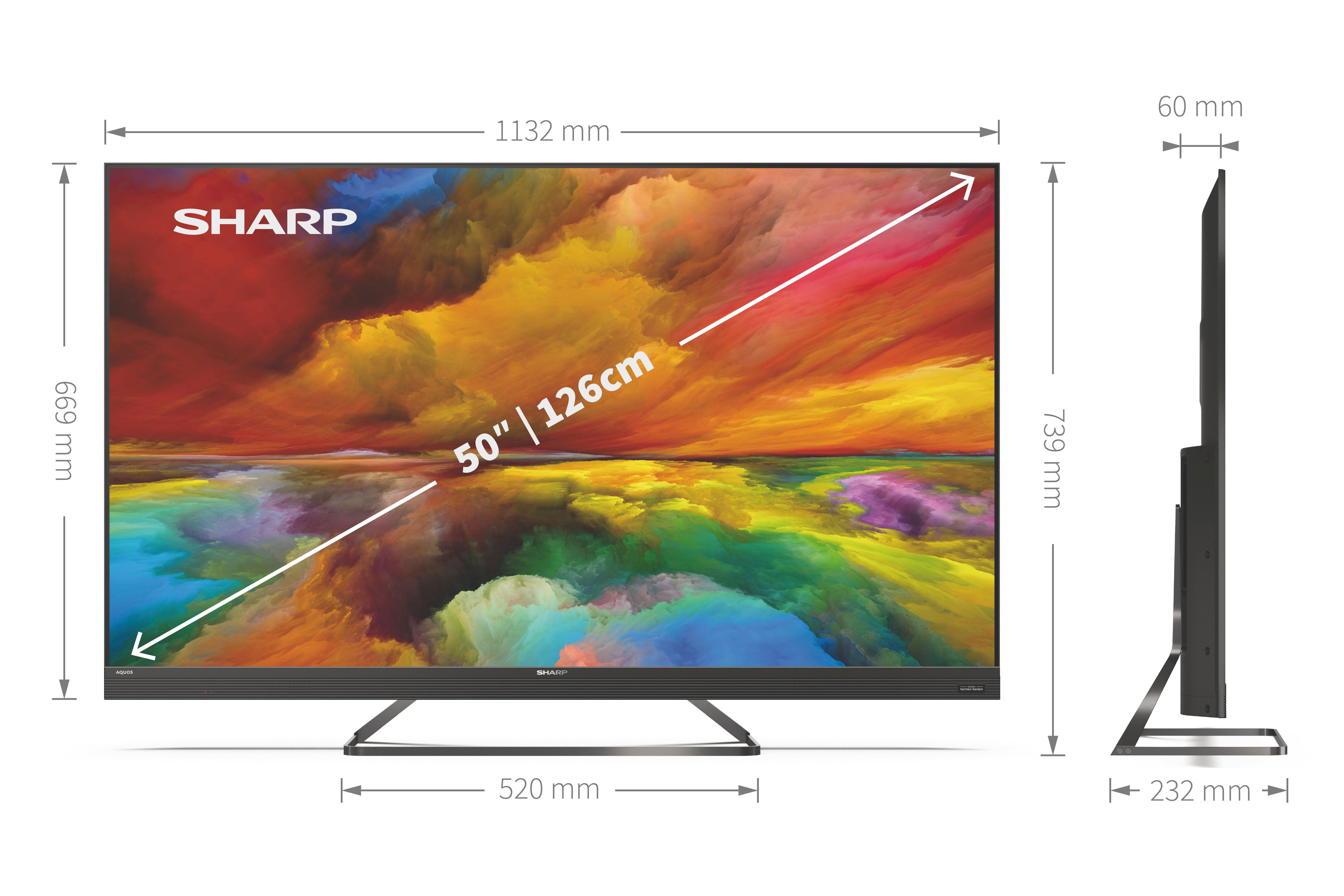 Sharp 4T-C50EQ3KM2AG 50" 4K Ultra HD Smart TV Quantum Dot thumbnail image