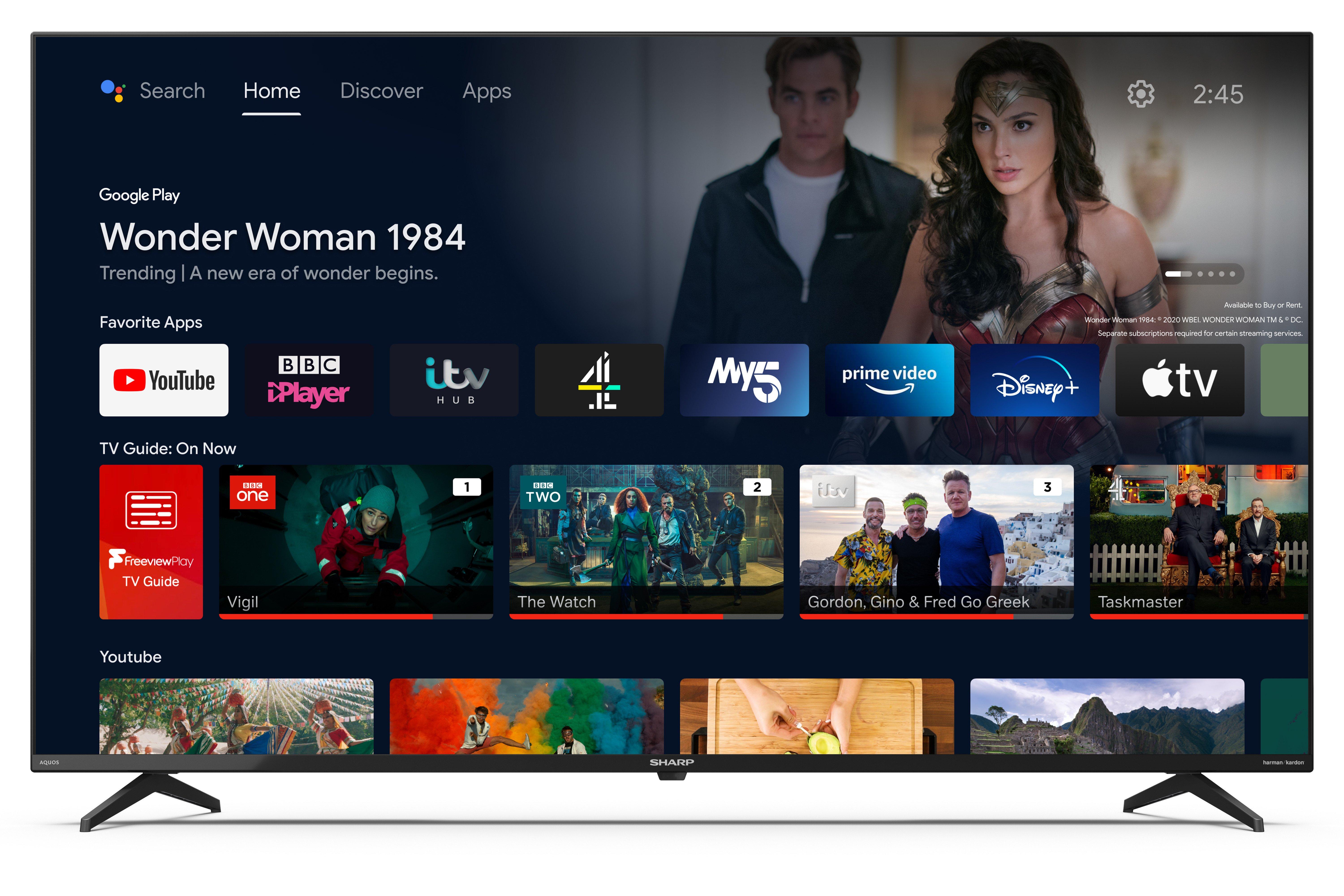 Sharp 4T-C50FN2KL2AB 50" 4K Ultra HD Smart TV thumbnail image