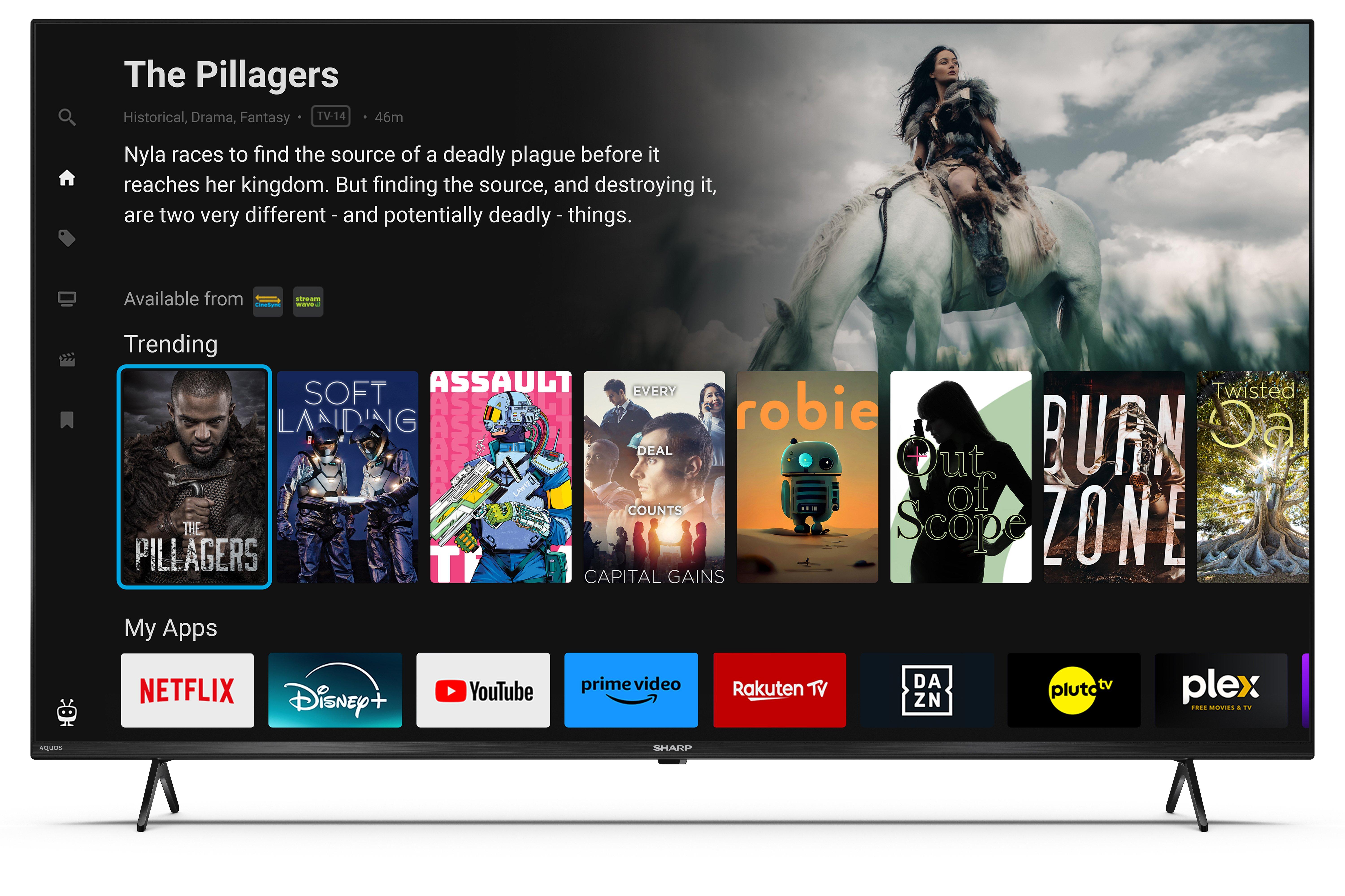 Sharp 4T-C50GK4245KB 50" 4K UHD Frameless Smart TiVo TV thumbnail image