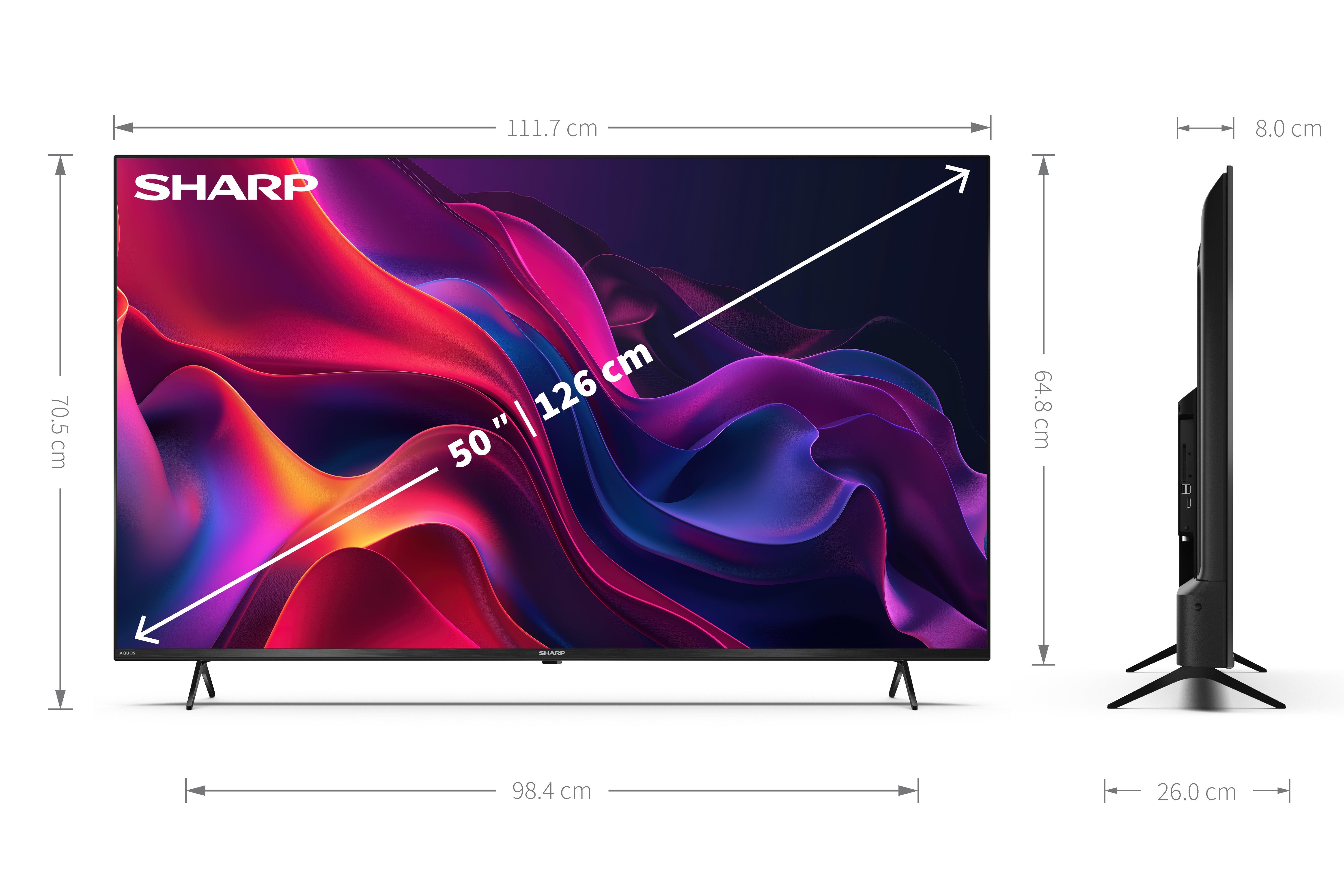 Sharp 4T-C50GK4245KB 50" 4K UHD Frameless Smart TiVo TV thumbnail image