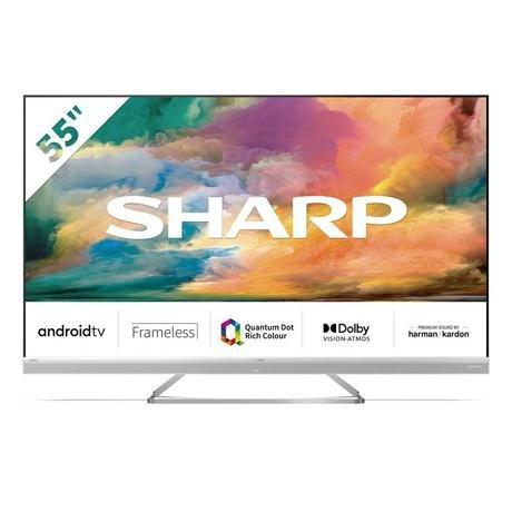 Sharp 4T-C55EQ4KM2AG 55" 4K UHD Frameless Quantum Dot Android TV thumbnail image
