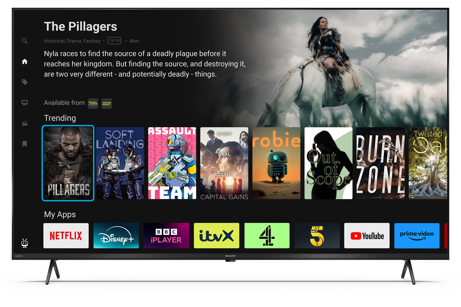 Sharp 4T-C55HM5245KB 4K UHD TV  thumbnail image