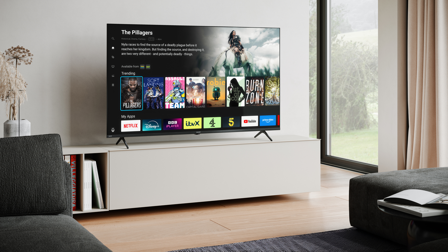 Sharp 4T-C55HM5245KB 4K UHD TV  thumbnail image