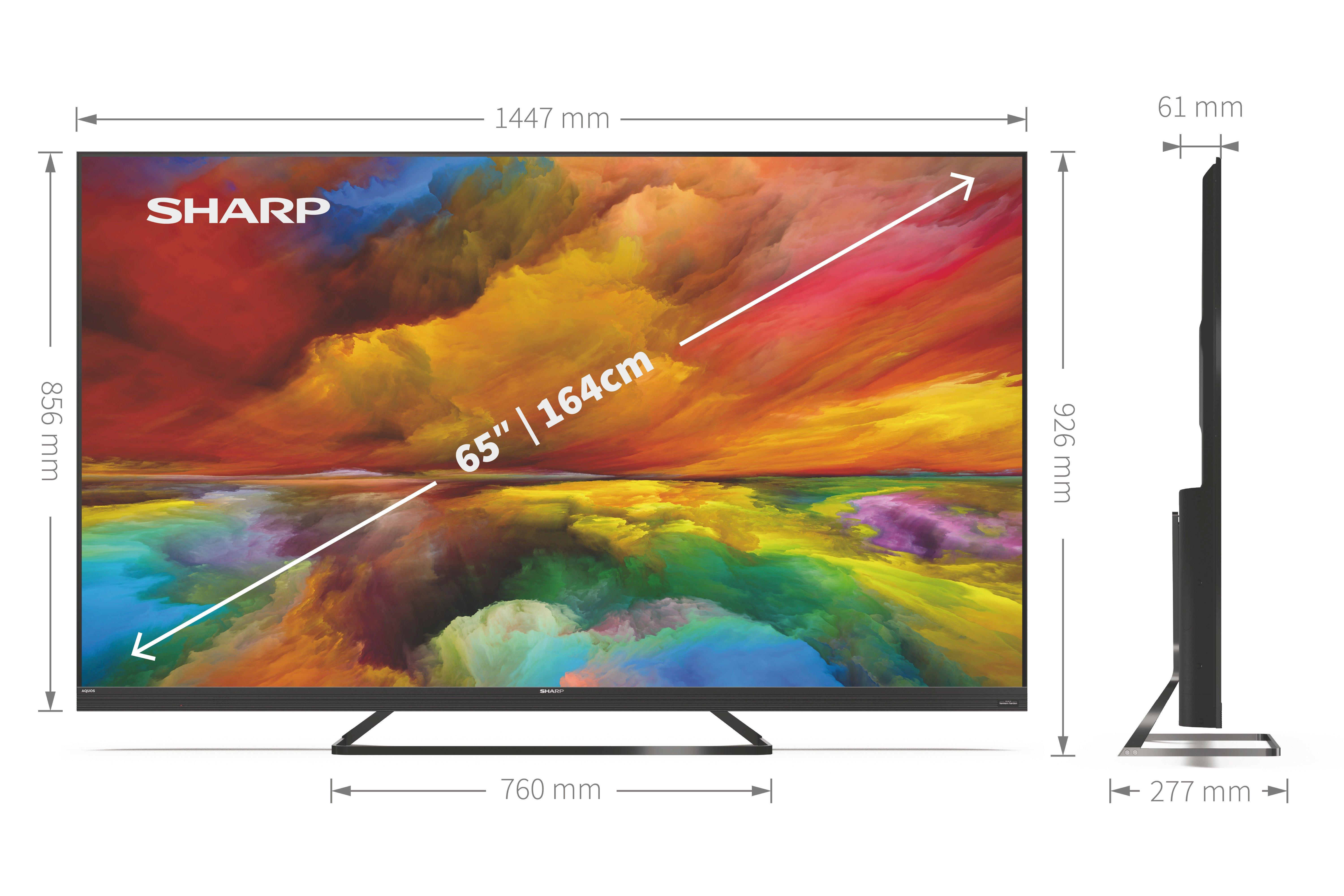 Sharp 4T-C65EQ3KM2AG 65" 4K Ultra HD Smart TV with Quantum Dot thumbnail image