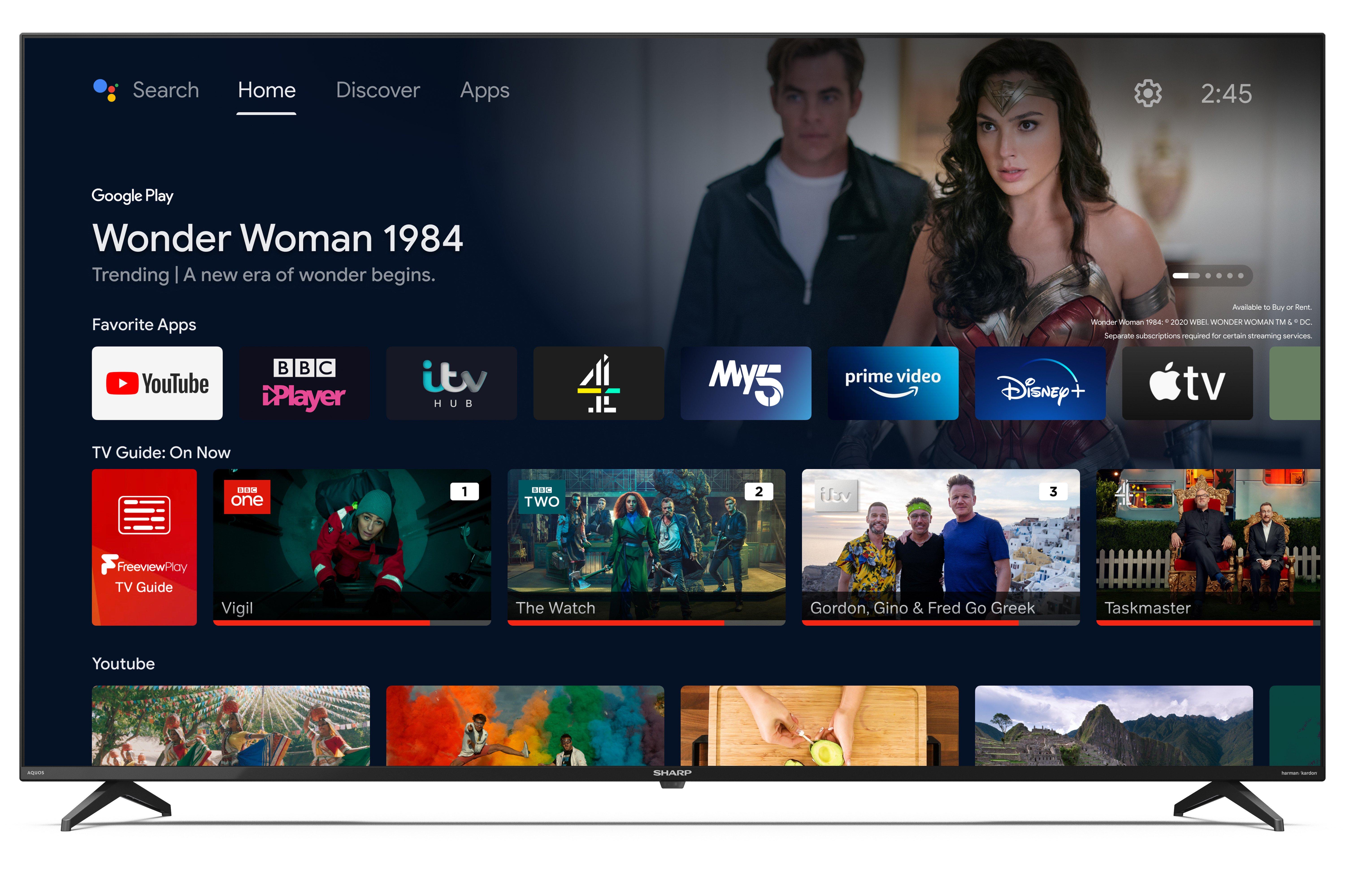 Sharp 4T-C43GK4245KB 43" 4K UHD Frameless Smart TiVo TV thumbnail image