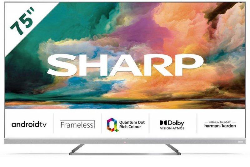 Sharp 4T-C75EQ4KM2AG 75" 4K UHD Frameless Quantum Dot Android TV thumbnail image