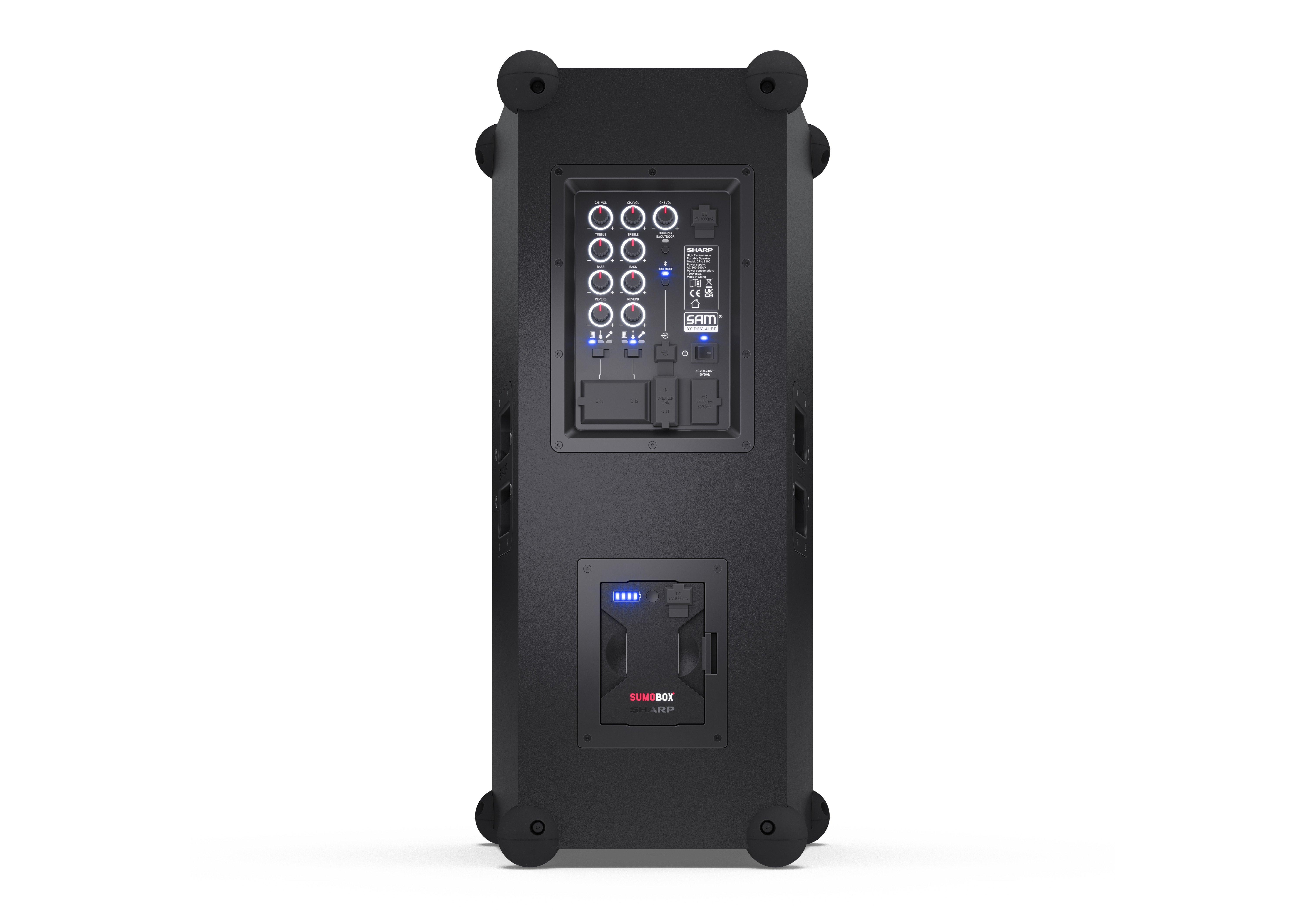 Sharp CP-LS100 SumoBox Speaker - Black thumbnail image
