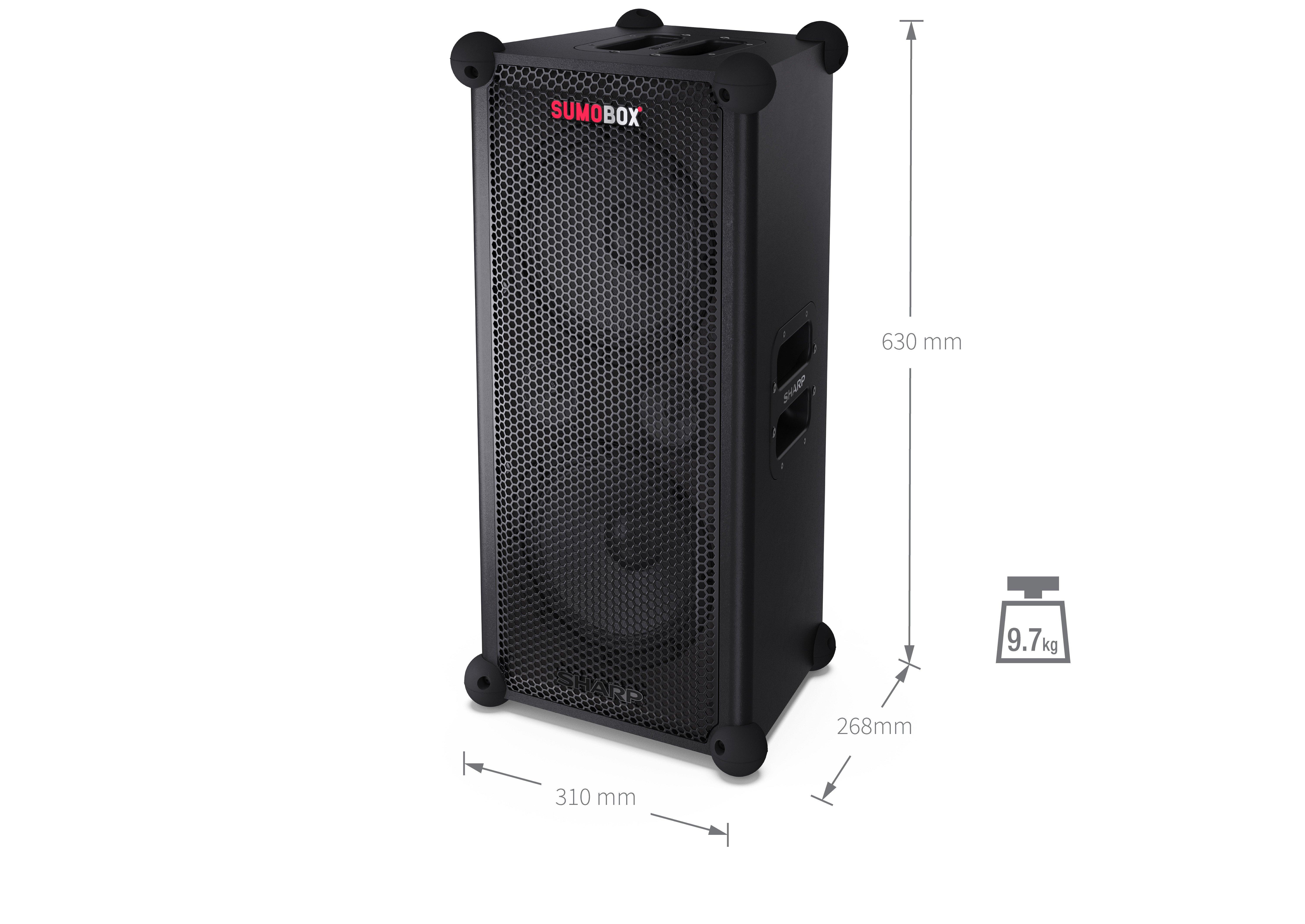 Sharp CP-LS100 SumoBox Speaker - Black thumbnail image