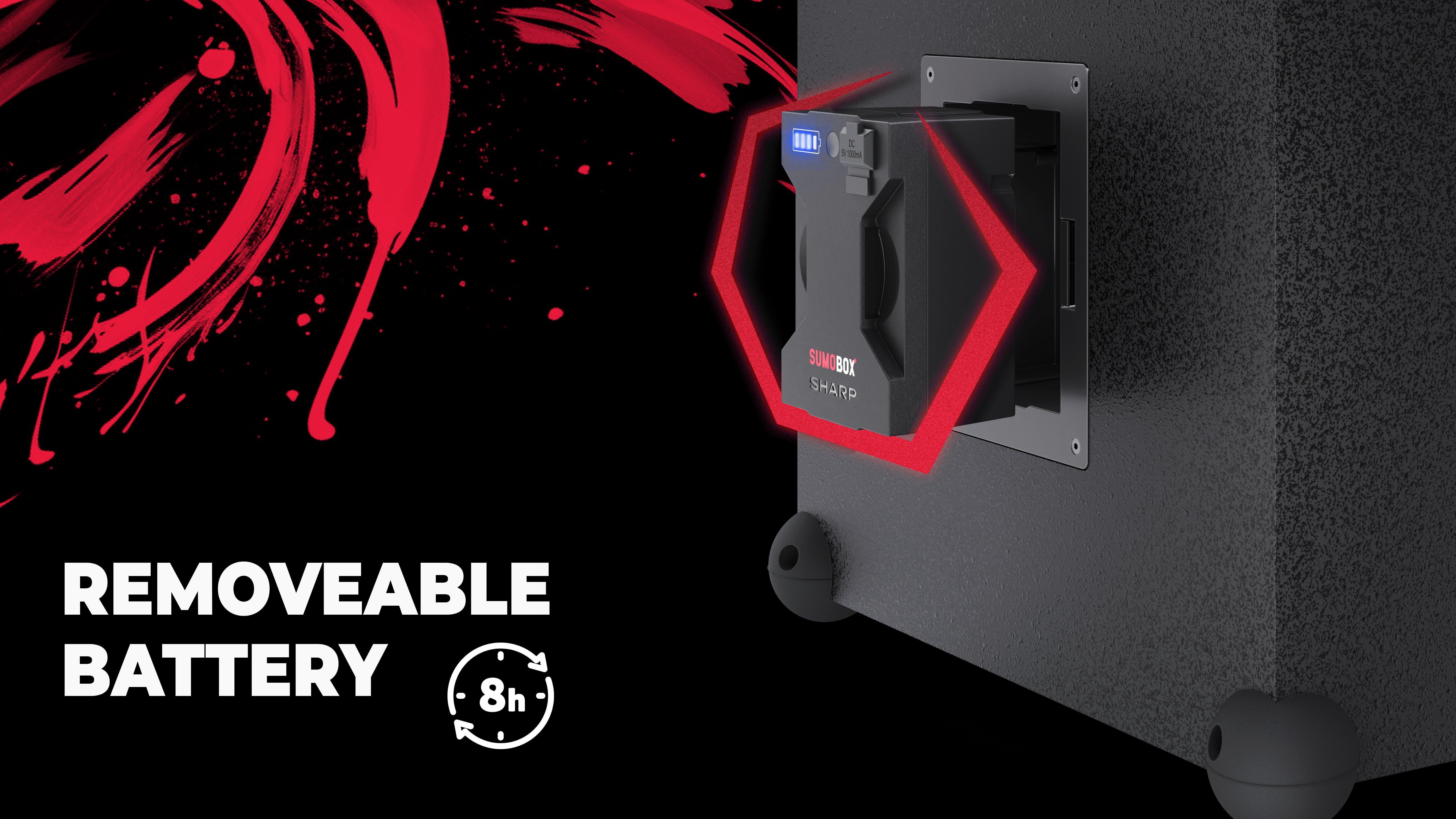 Sharp CP-LS200 Wireless Portable Speaker - Black thumbnail image