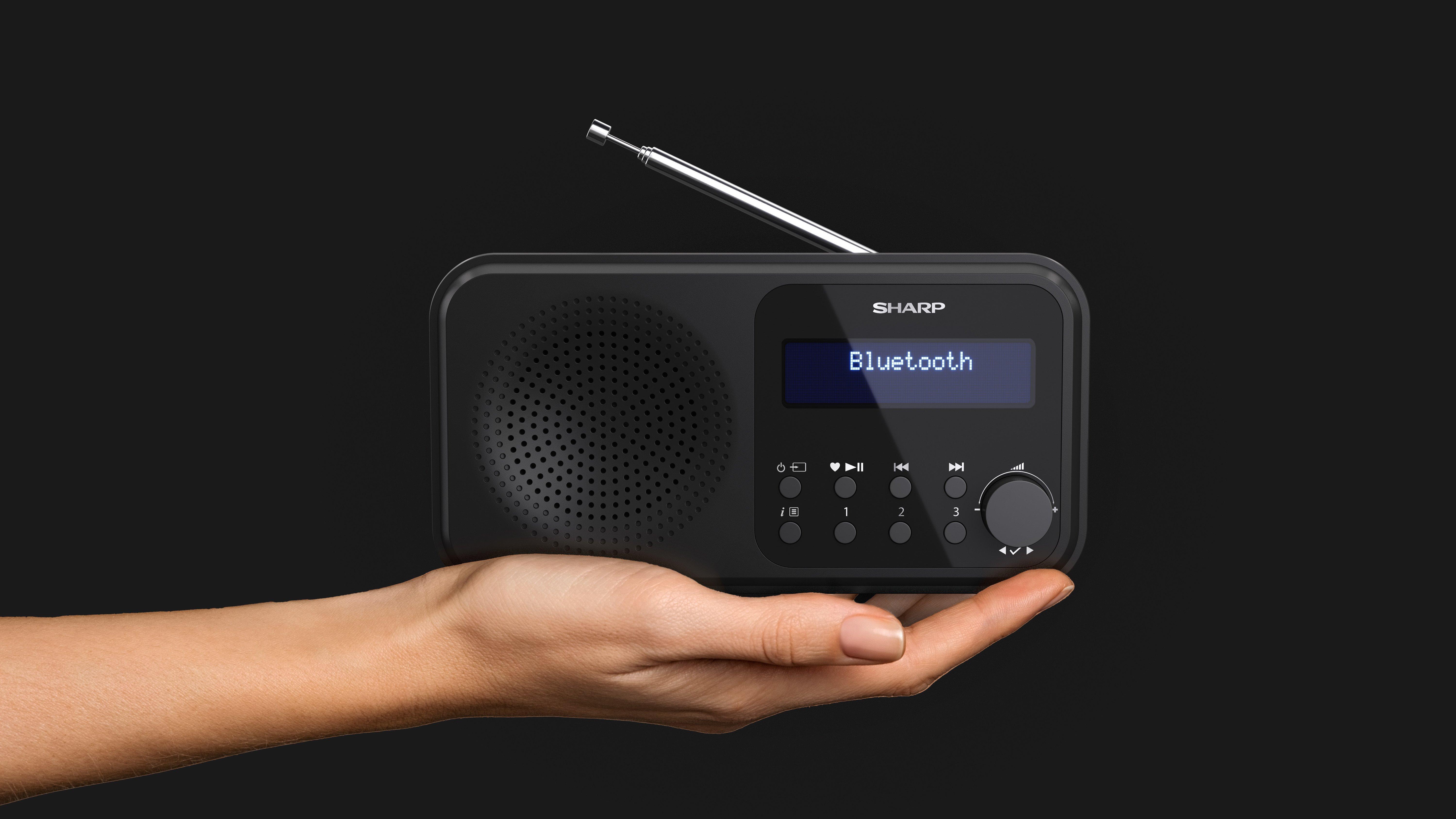 Sharp DR-P420BK Wireless DAB Radio - Black thumbnail image