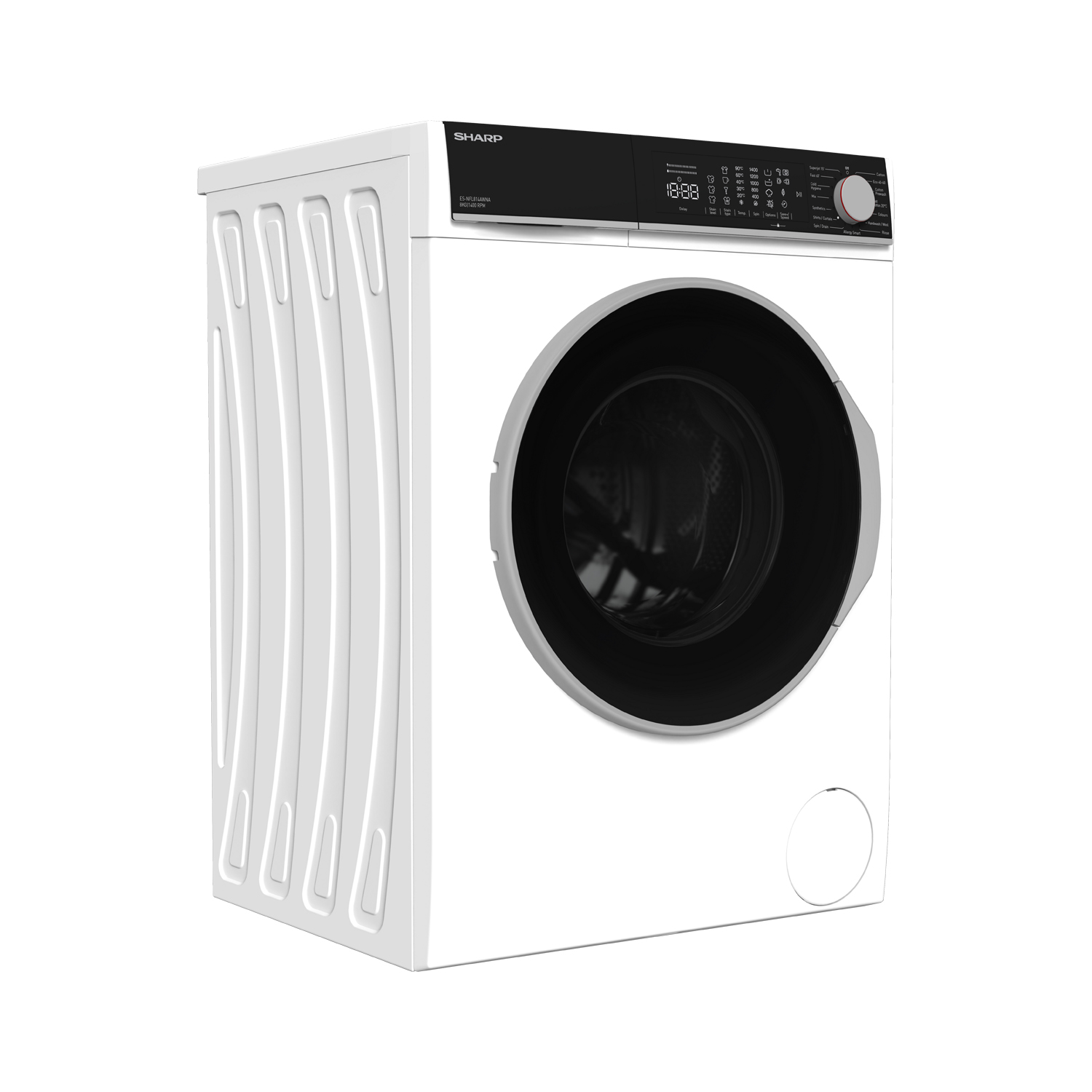 Sharp ES-NFL814AWNA 8kg 1400 Spin Washing Machine - White thumbnail image