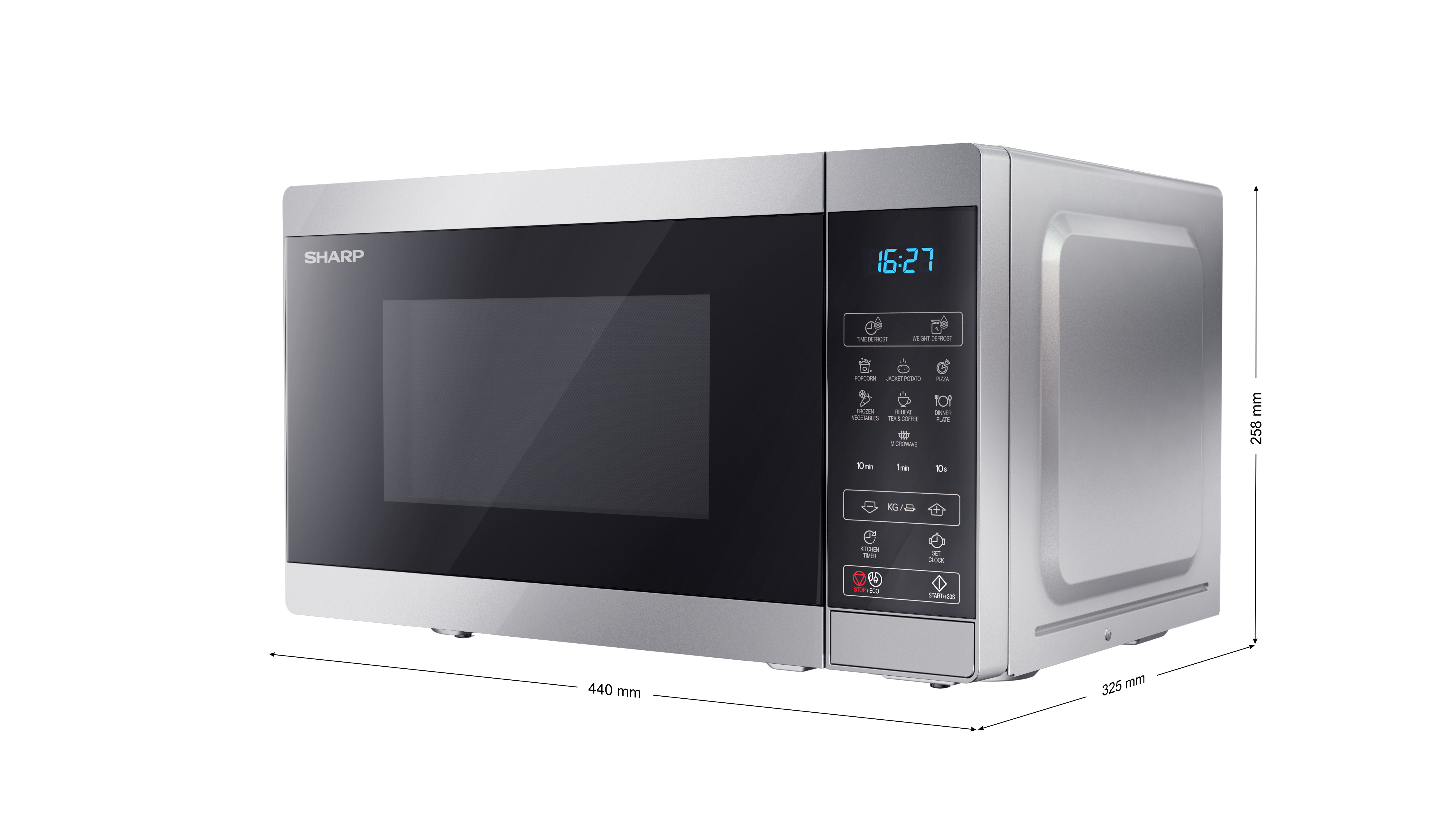 Sharp YC-MS02U-B 20 Litres Microwave Oven - Black thumbnail image