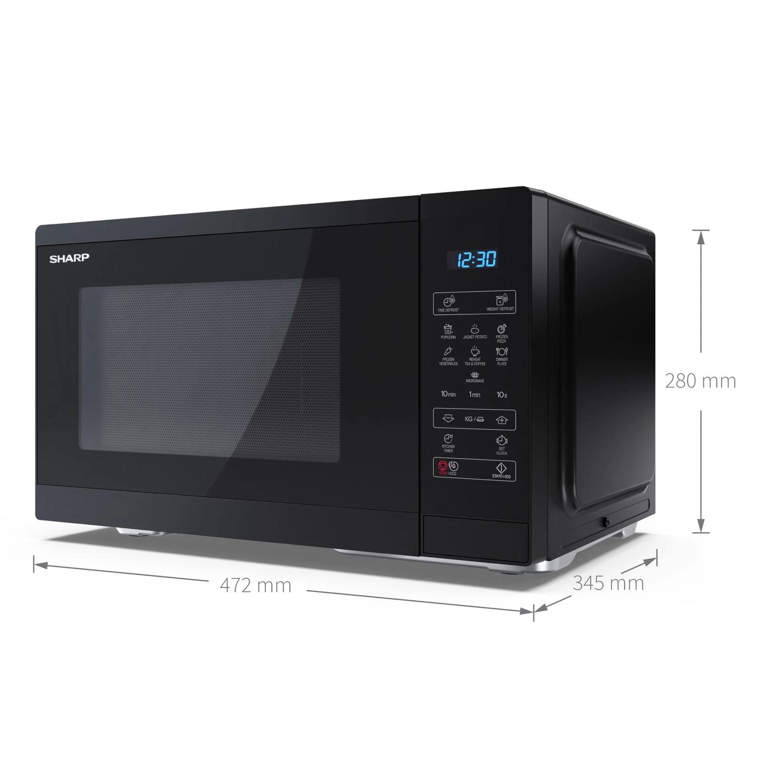 Sharp YC-MS252AU-B 25 Litres Microwave Oven - Black thumbnail image