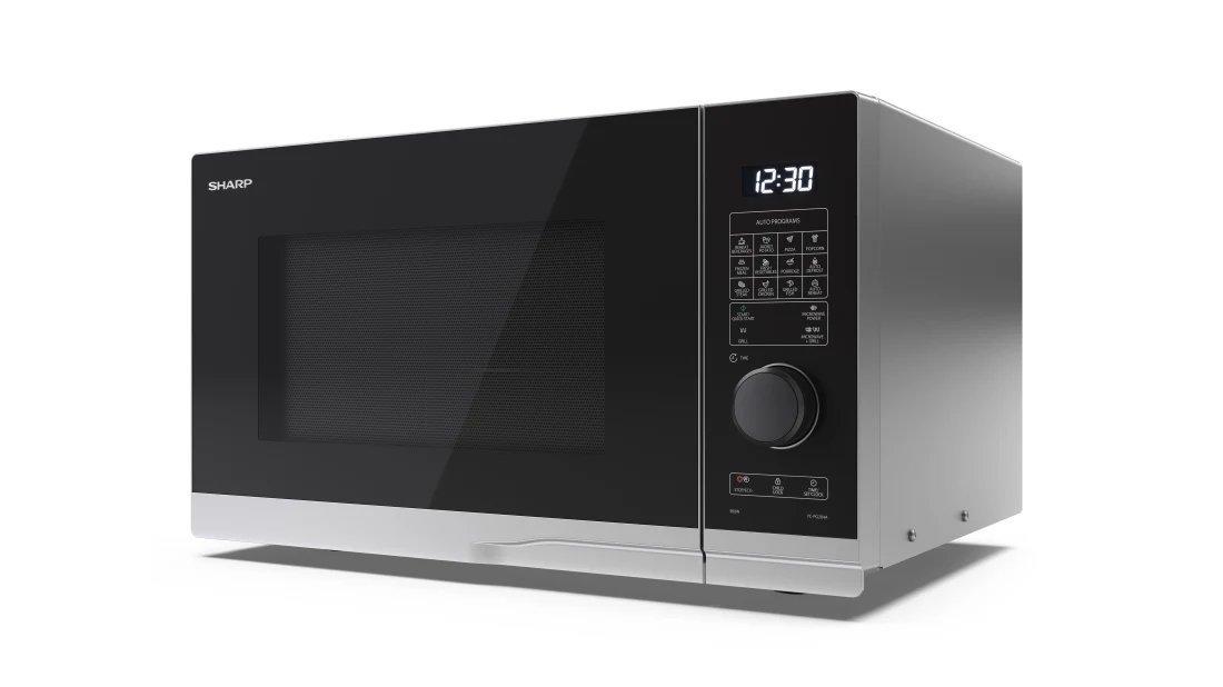 Sharp YC-PG254AU-S 25 Litres Grill Microwave Oven - Silver/Black thumbnail image