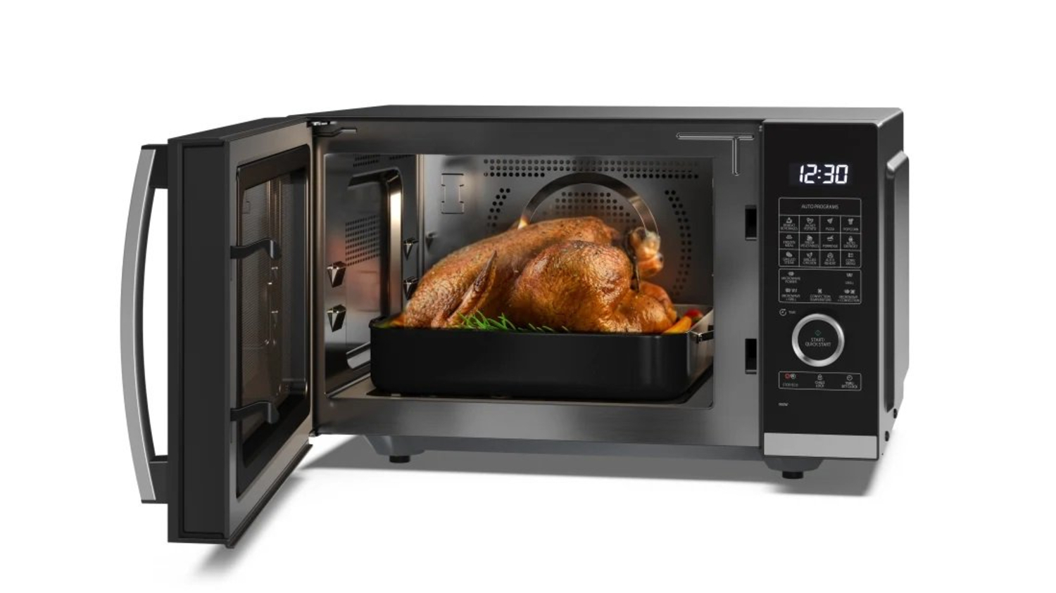 Sharp YC-QC254AU-B 25 Litres Flatbed Convection Oven Microwave with Grill - Black thumbnail image