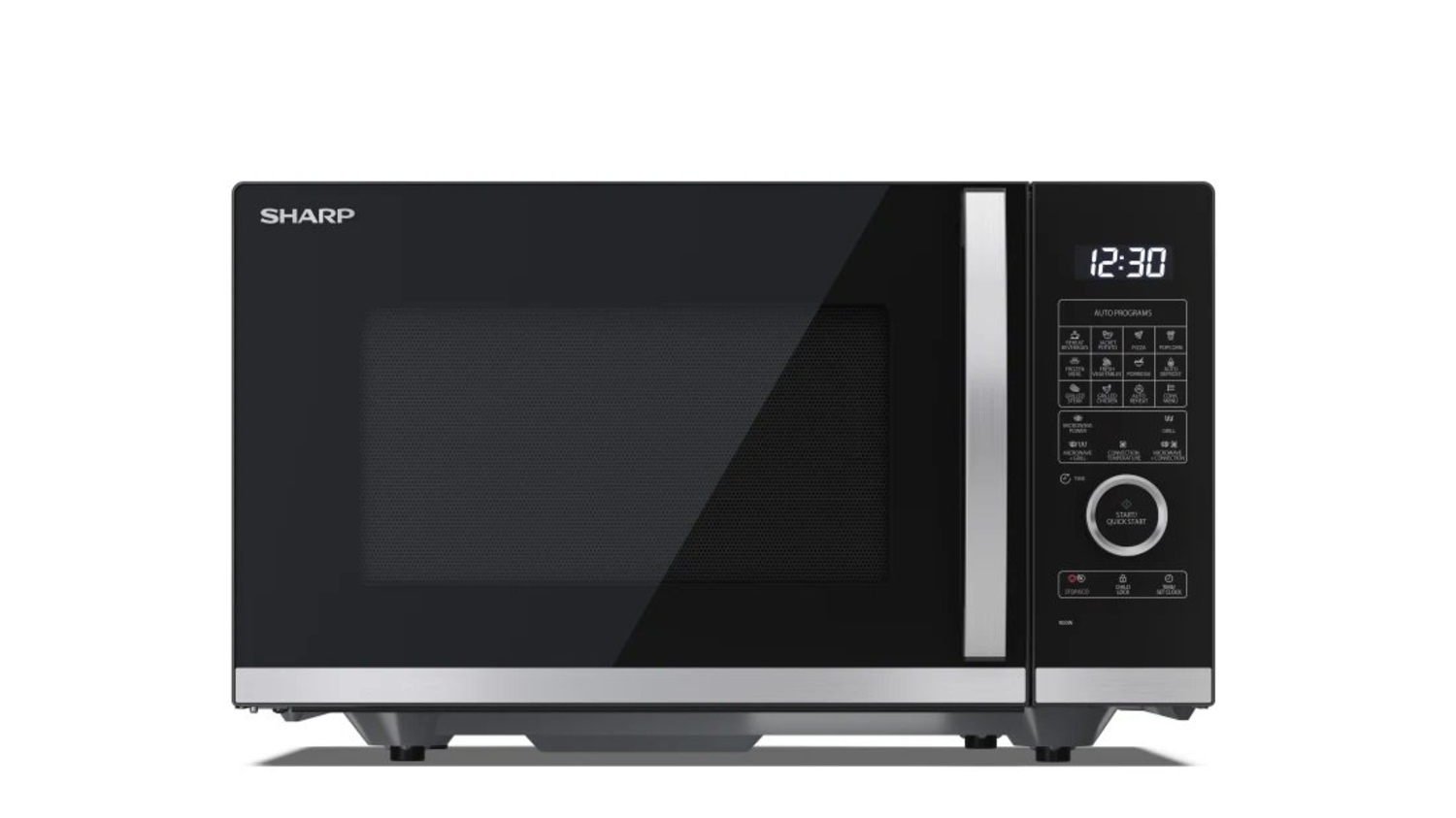 Sharp YC-QC254AU-B 25 Litres Flatbed Convection Oven Microwave with Grill - Black thumbnail image