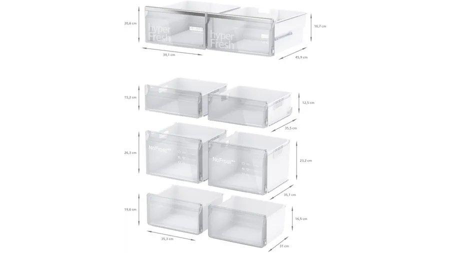 Siemens KF96NAXEAG IQ300 90.5cm Multi Door American Style Fridge Freezer - Black Stainless Steel thumbnail image