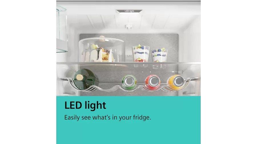 Siemens KF96NAXEAG IQ300 90.5cm Multi Door American Style Fridge Freezer - Black Stainless Steel thumbnail image