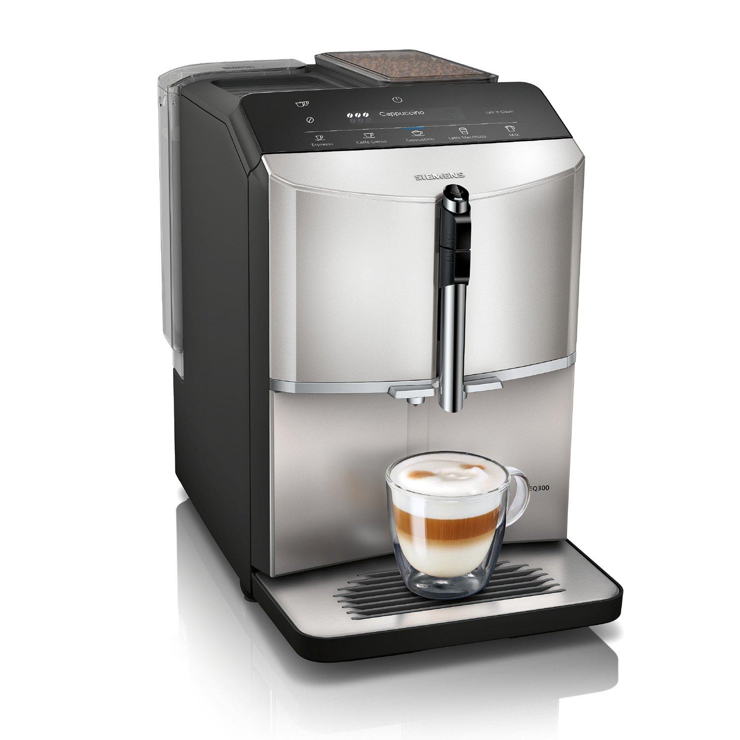 Siemens TF303G07 Bean to Cup Fully Automatic Freestanding Coffee Machine - Inox Silver Metallic thumbnail image