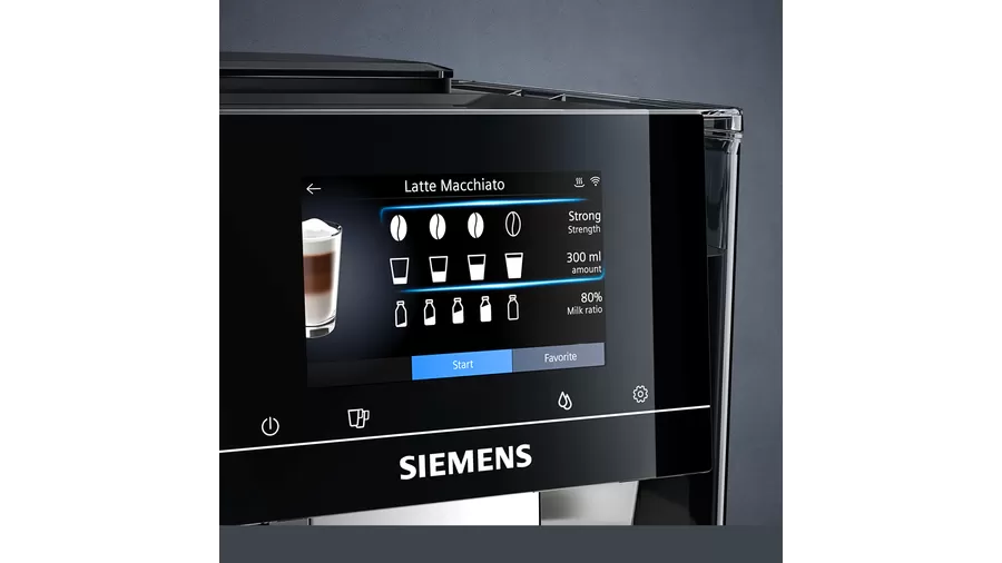 Siemens EQ700 Classic TP705GB1 Home Connect Bean to Cup Fully Automatic Freestanding Coffee Machine - Black/Silver thumbnail image