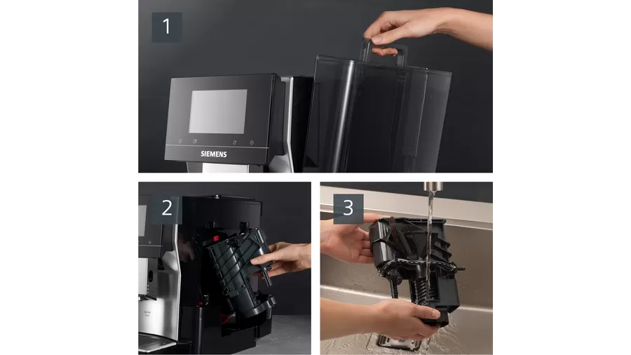 Siemens EQ700 Classic TP705GB1 Home Connect Bean to Cup Fully Automatic Freestanding Coffee Machine - Black/Silver thumbnail image