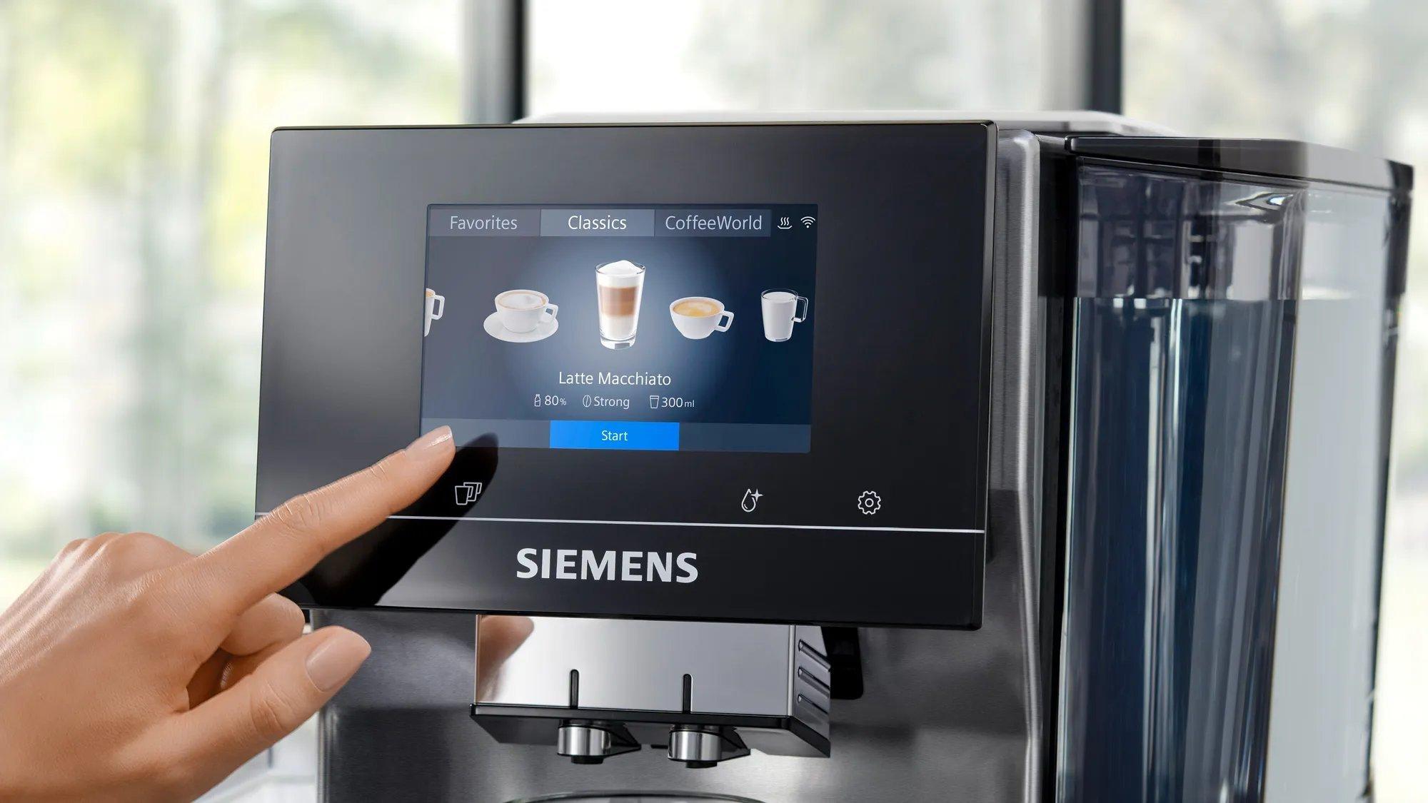 Siemens TQ707GB3 Bean to Cup Fully Automatic Freestanding Coffee Machine - Stainless Steel thumbnail image