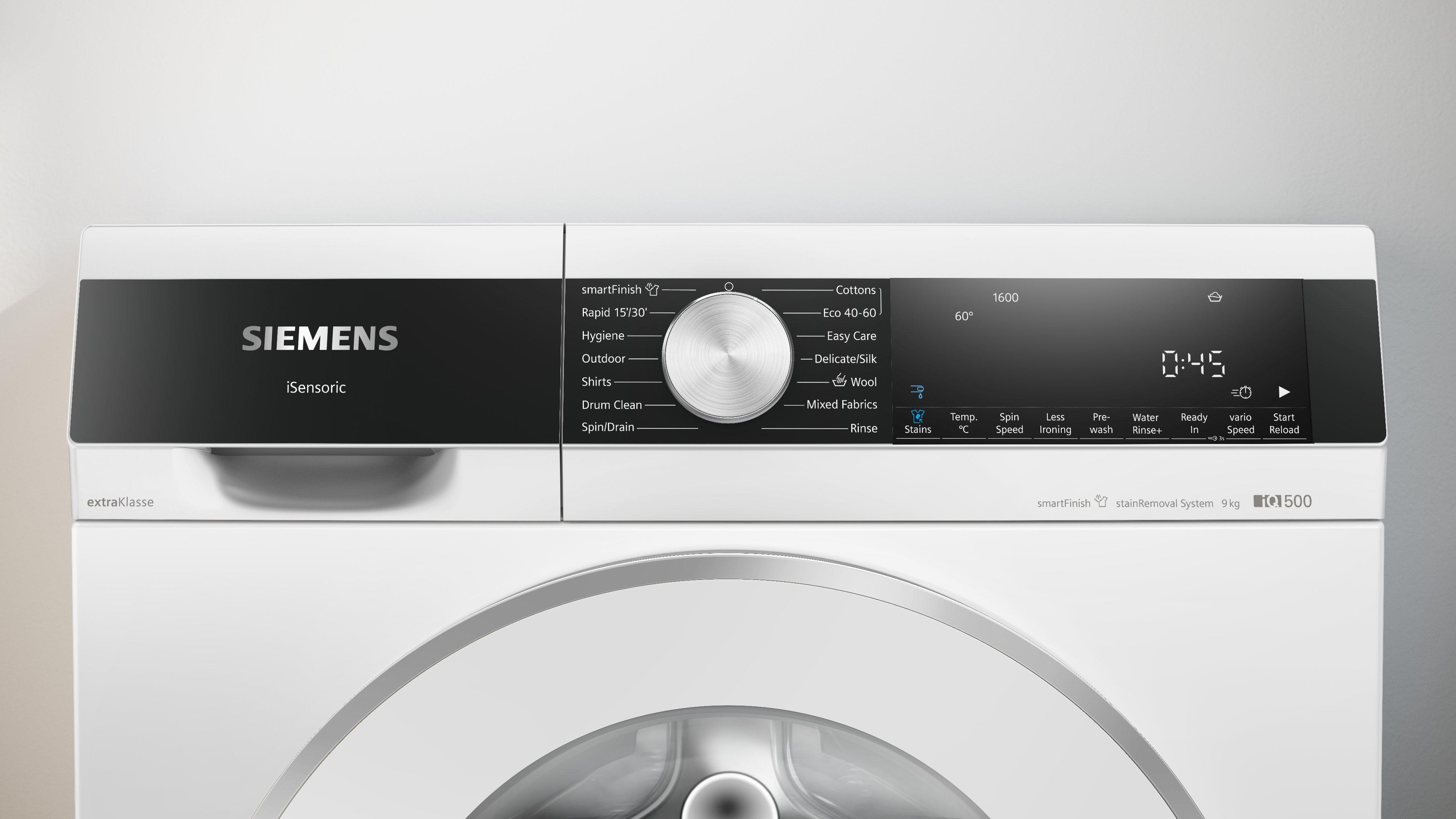 Siemens extraKlasse WG46G2Z2GB 9kg 1600 Spin Washing Machine - White thumbnail image