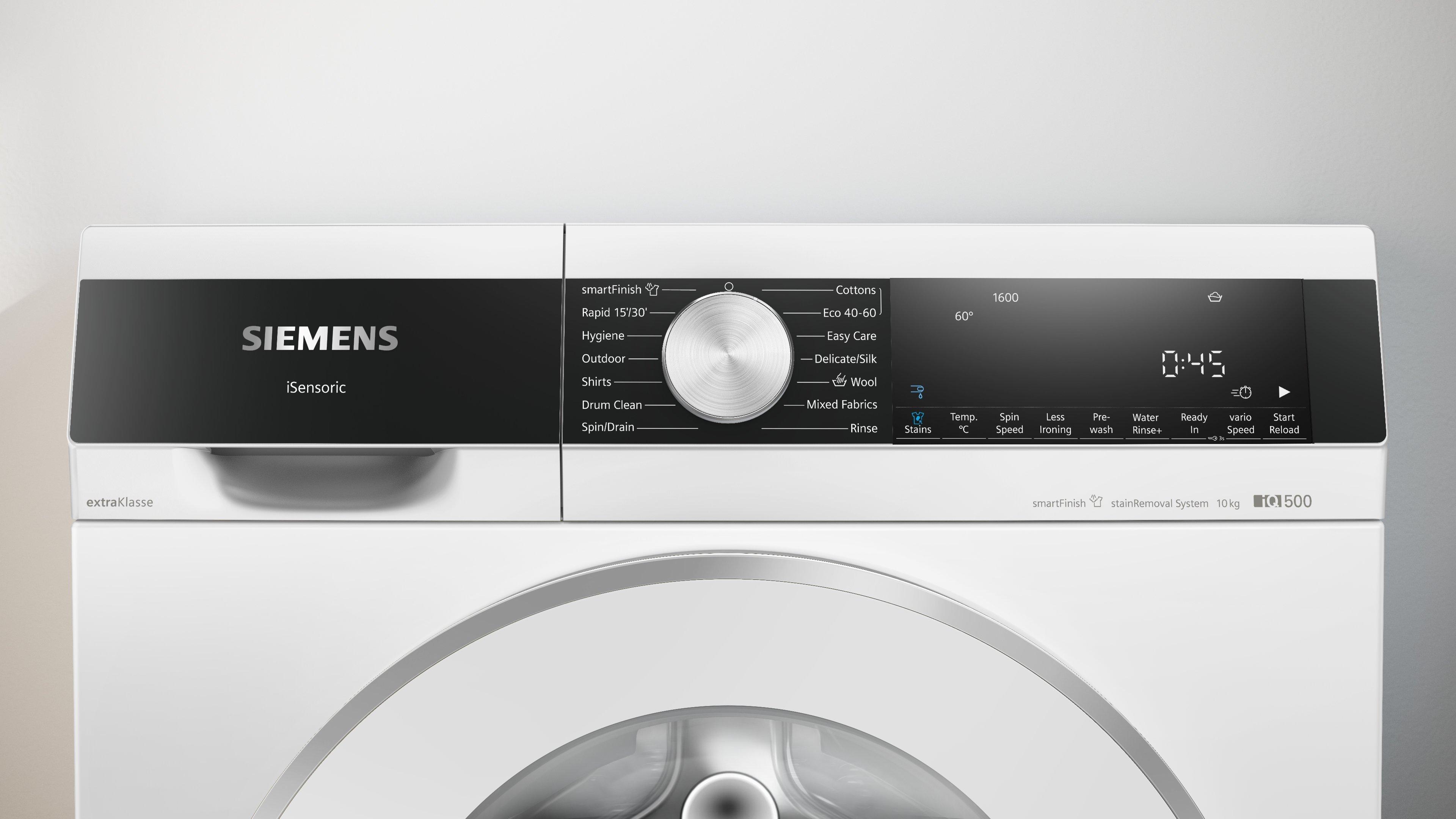 Siemens extraKlasse WG56G2Z1GB 10kg 1600 Spin Washing Machine - White thumbnail image