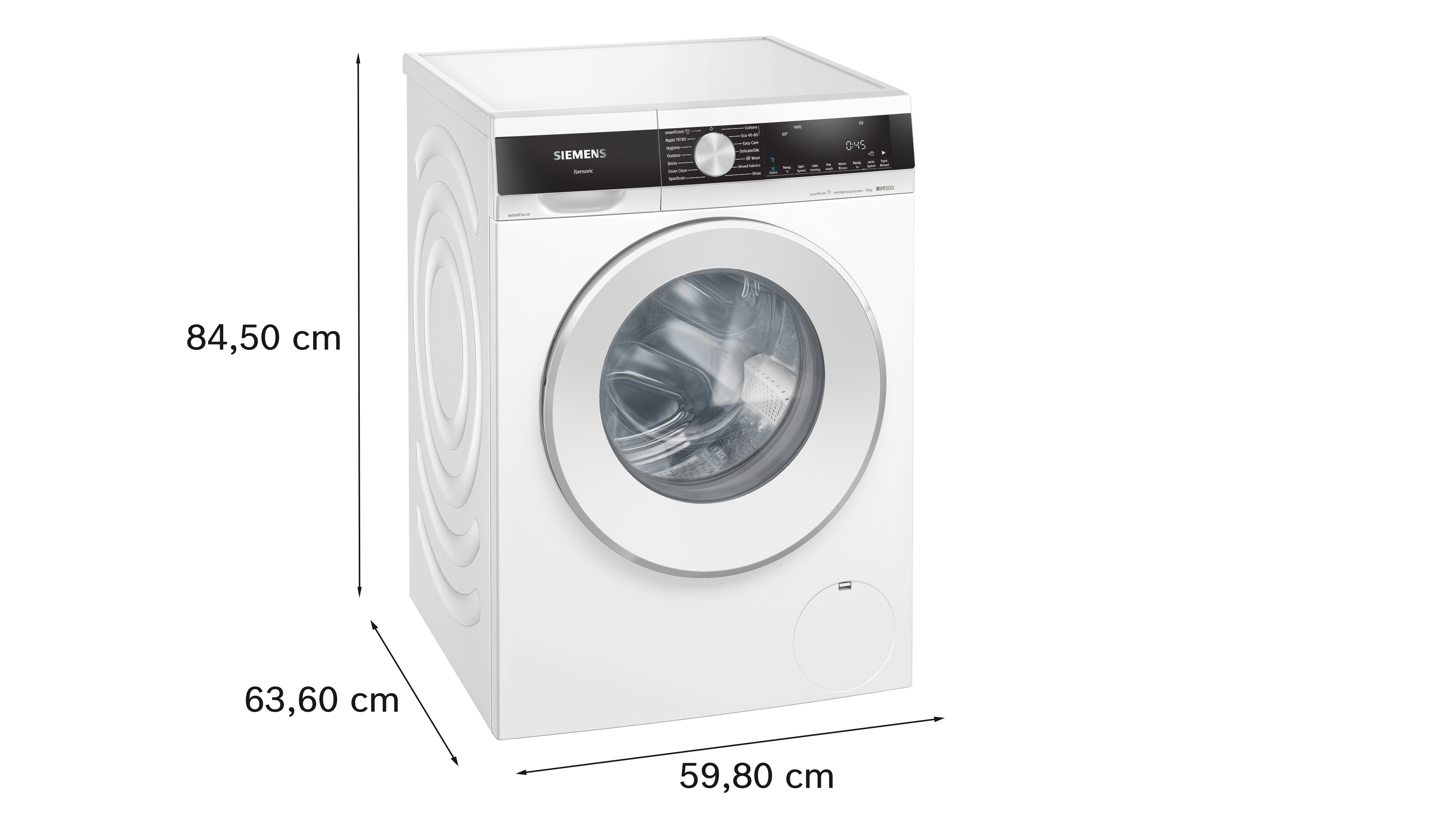 Siemens extraKlasse WG56G2Z1GB 10kg 1600 Spin Washing Machine - White thumbnail image