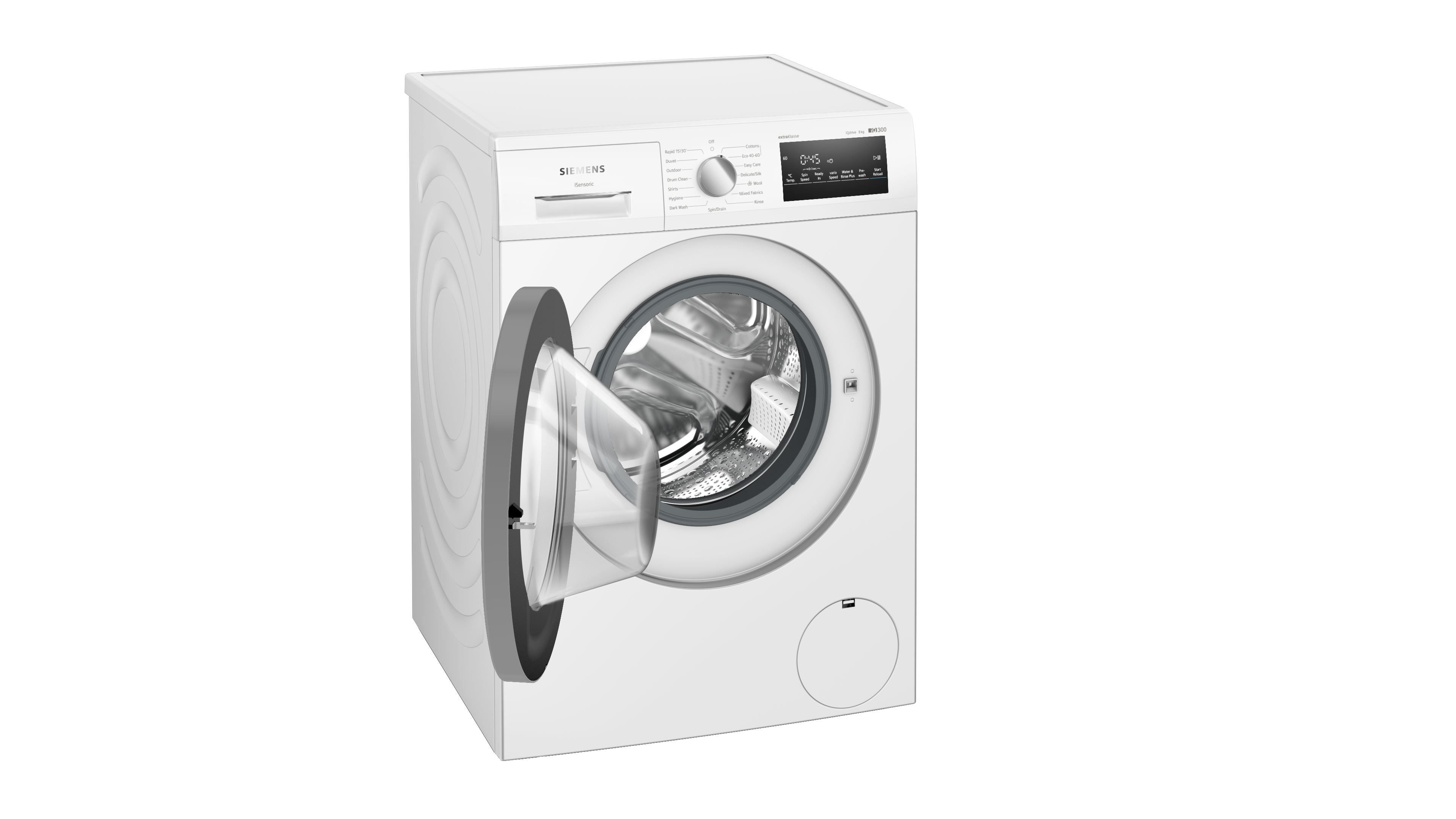 Siemens extraKlasse WM14NK09GB 8kg 1400 Spin Washing Machine - White thumbnail image