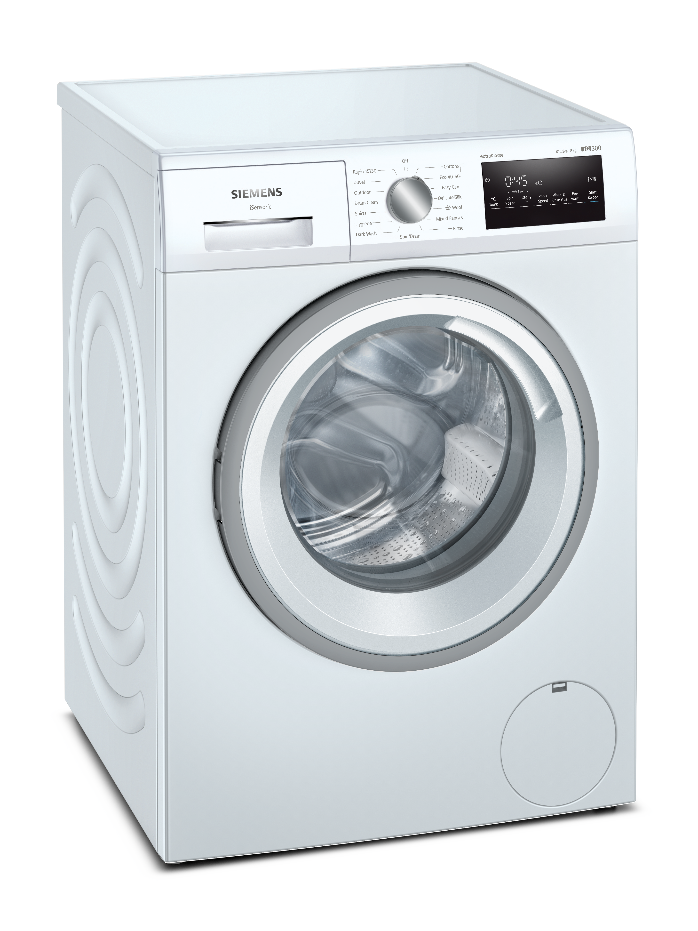Siemens extraKlasse WM14NK09GB 8kg 1400 Spin Washing Machine - White thumbnail image