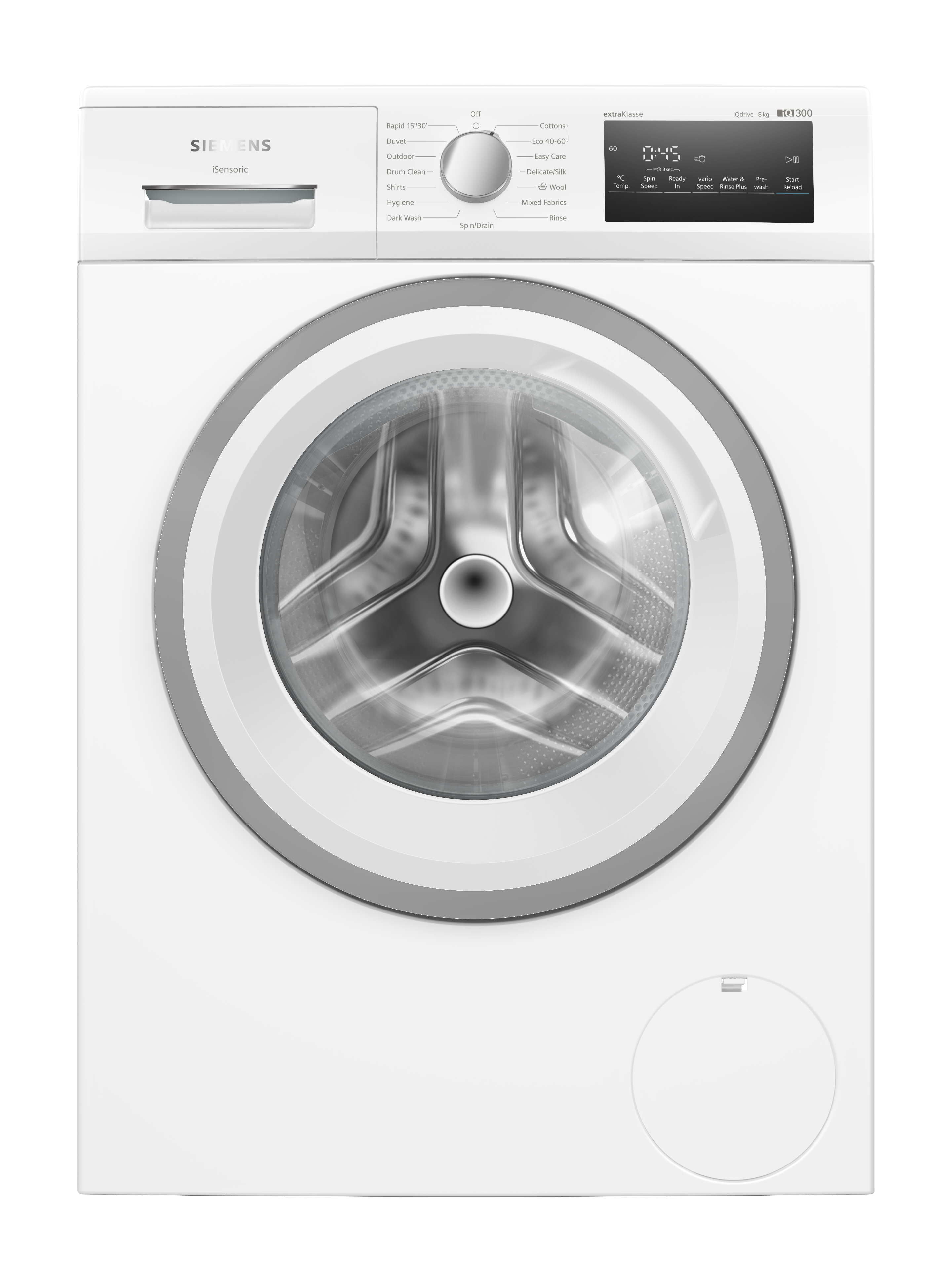 Siemens extraKlasse WM14NK09GB 8kg 1400 Spin Washing Machine - White thumbnail image