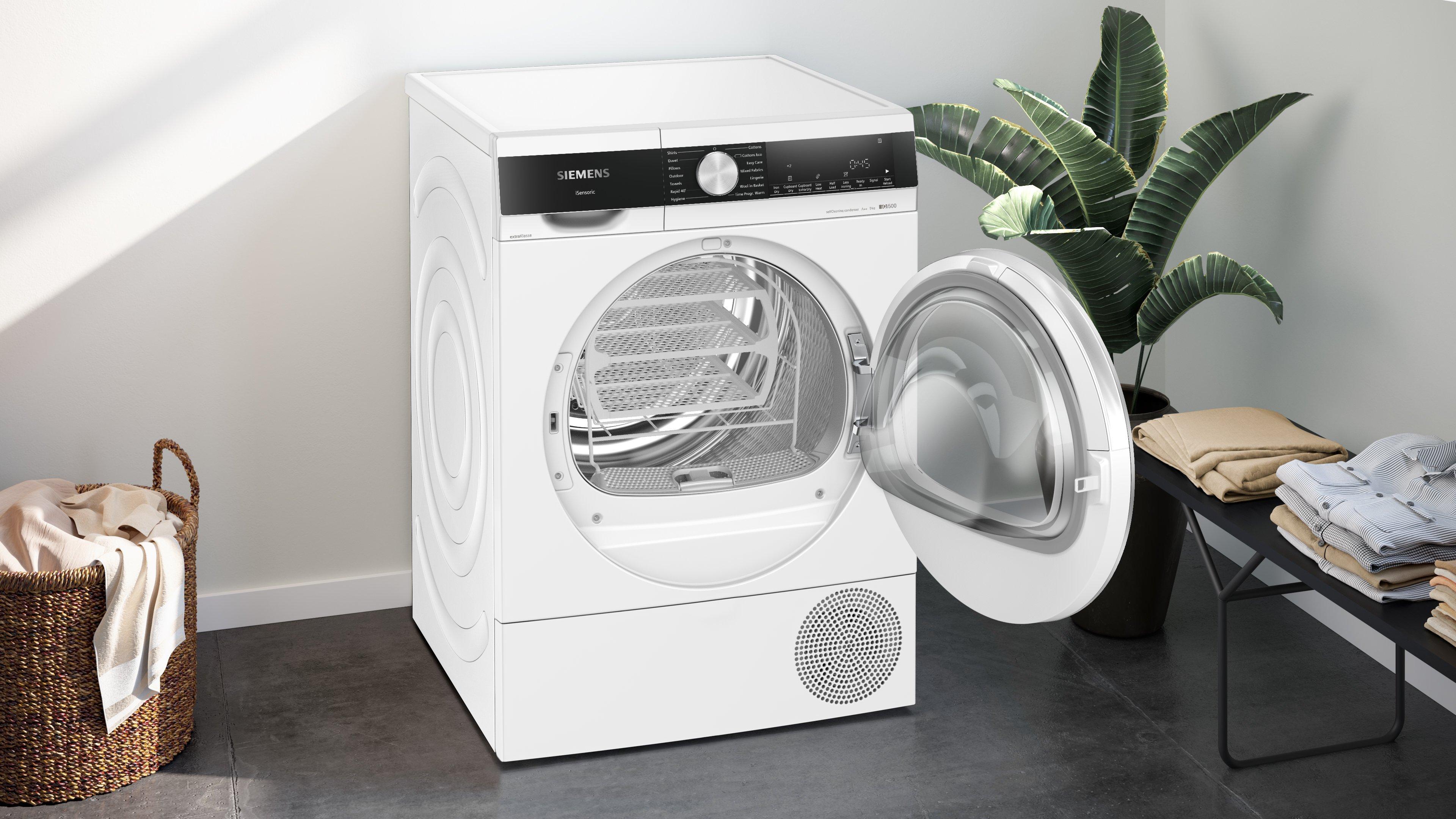 Siemens extraKlasse WQ45G2D2GB 9kg Heat Pump Tumble Dryer - White thumbnail image
