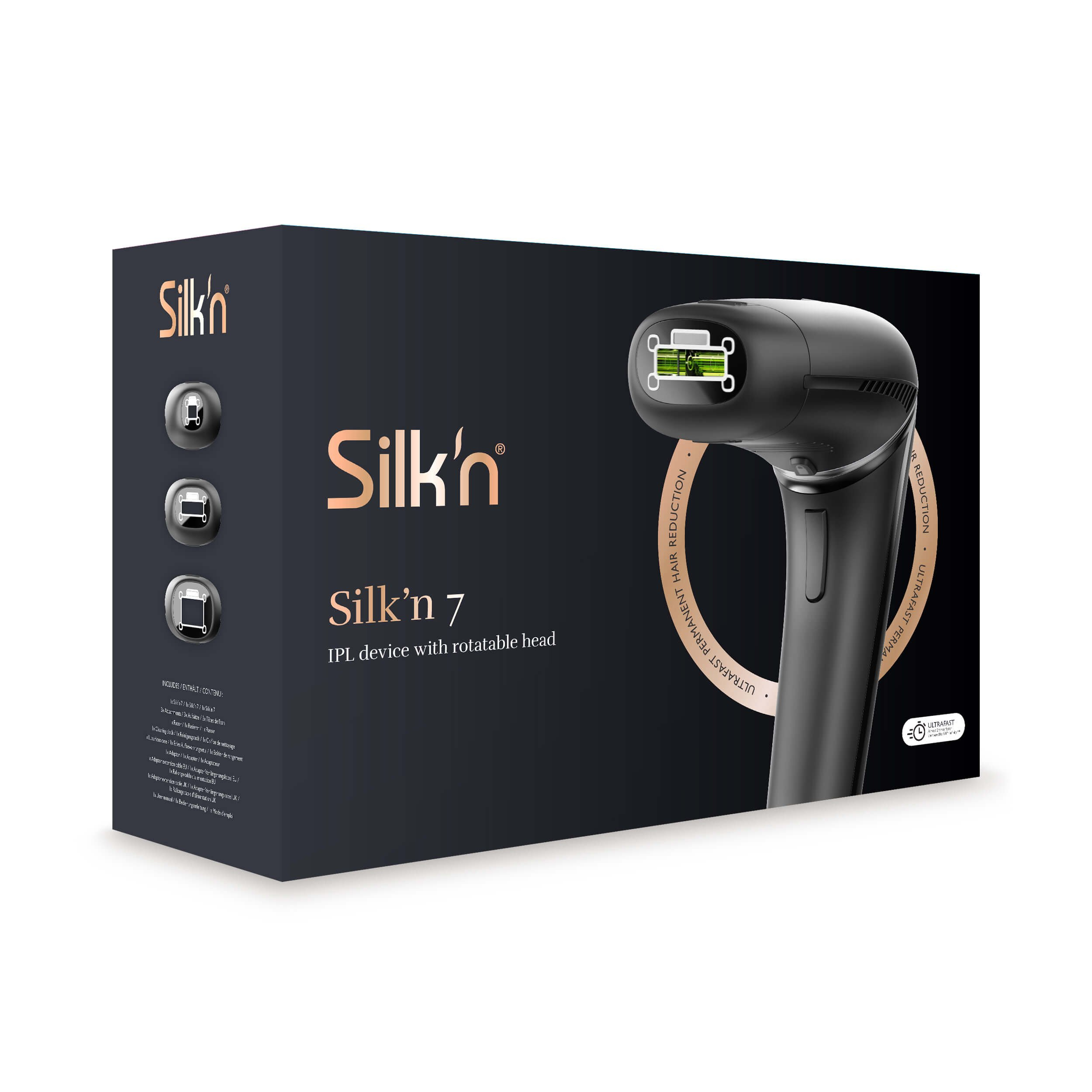 SILK'N SEV1PE1001 7 Hair Remover with Rotatable Head - Black thumbnail image