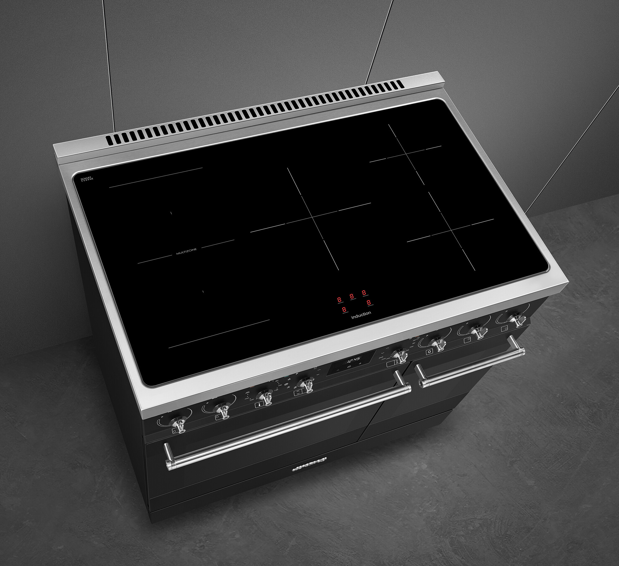 Smeg C92IPMB2 85.3cm Electric Rangecooker with Double Oven and Induction Hob - Matte Black thumbnail image